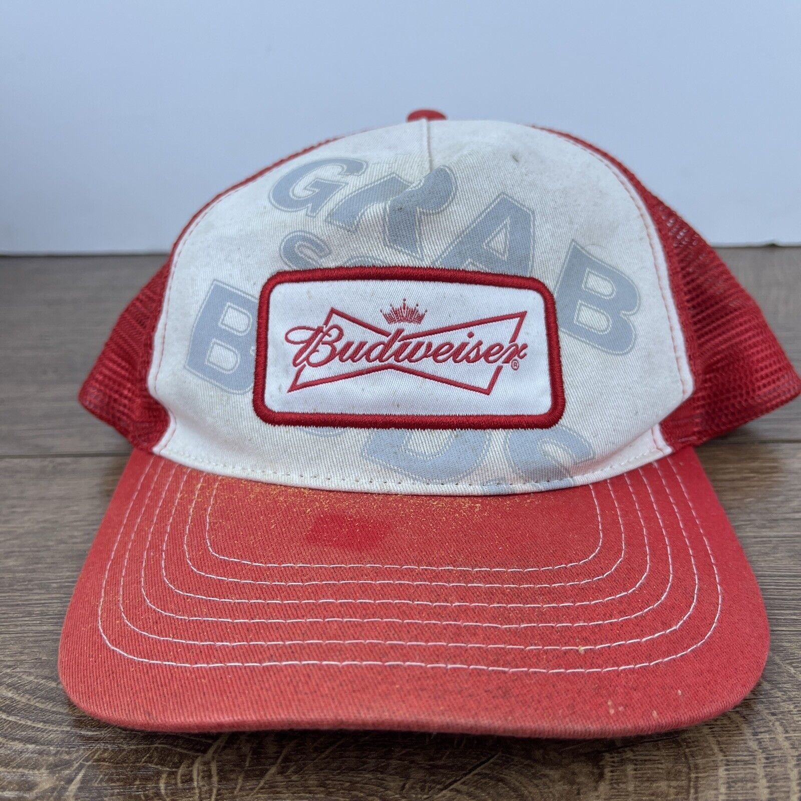 Budweiser Vintage Budweiser Snapback Hat Red Hat Adjustable Adult Size Size ONE SIZE - 2 Thumbnail