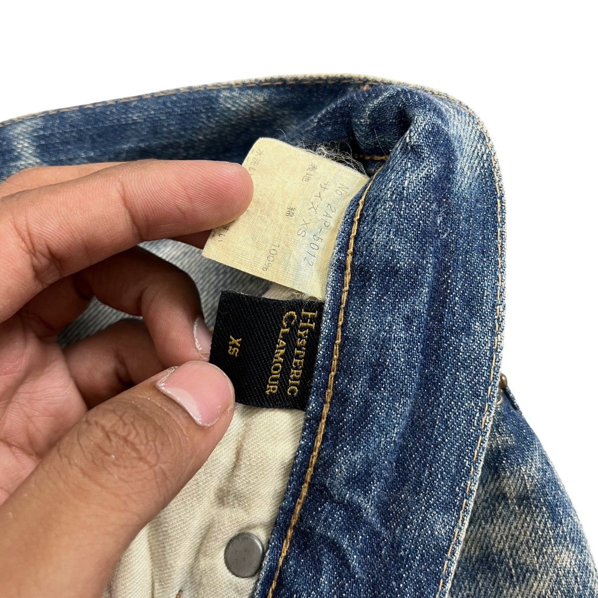 Hysteric Glamour Selvedge Hysteric Glamour Studded Distressed Denim Pants Size US 28 / EU 44 - 10 Thumbnail
