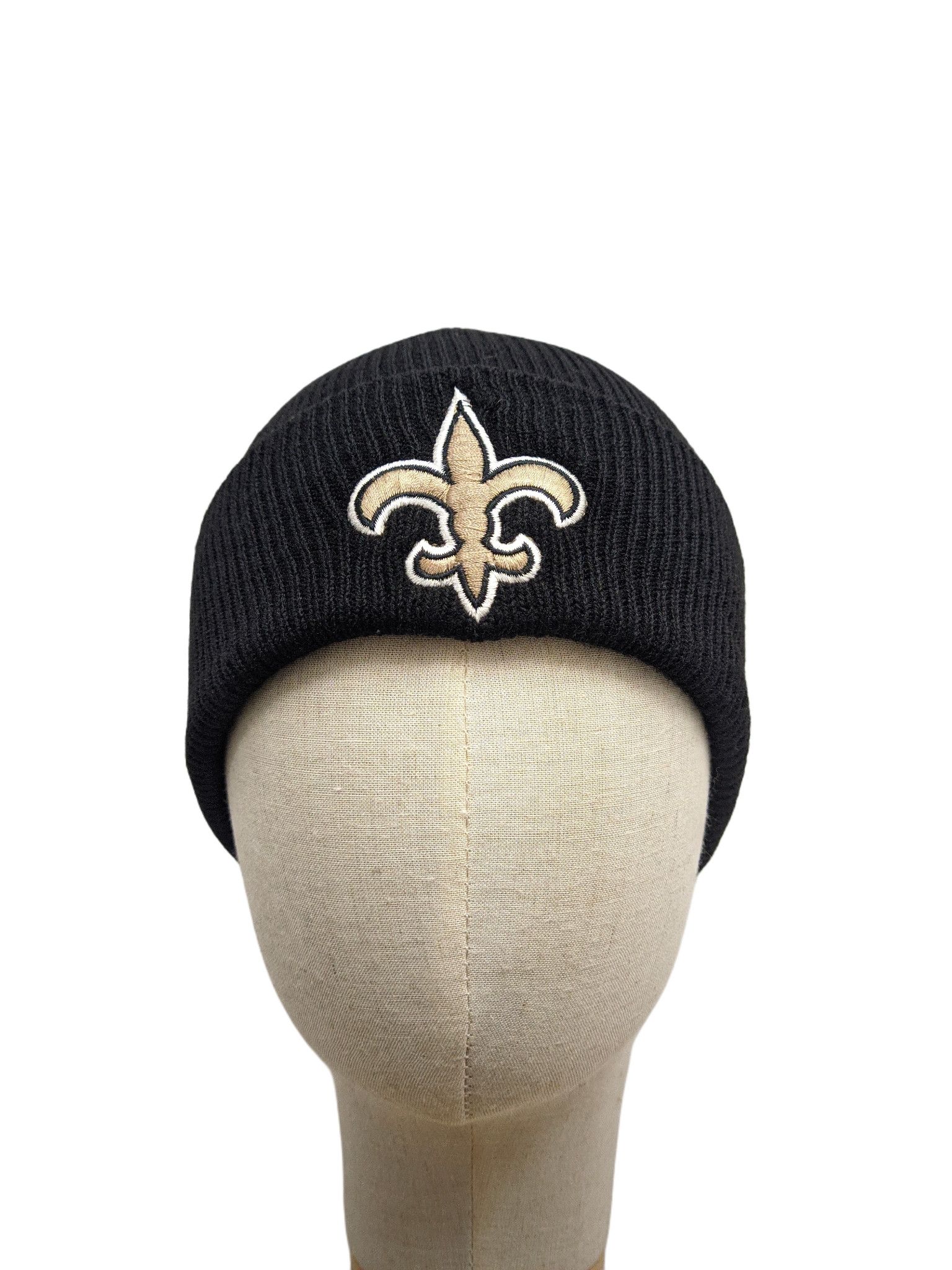 NFL × Sports Specialties Black New Orleans Saints Logo Beanie Hat Size ONE SIZE - 2 Thumbnail