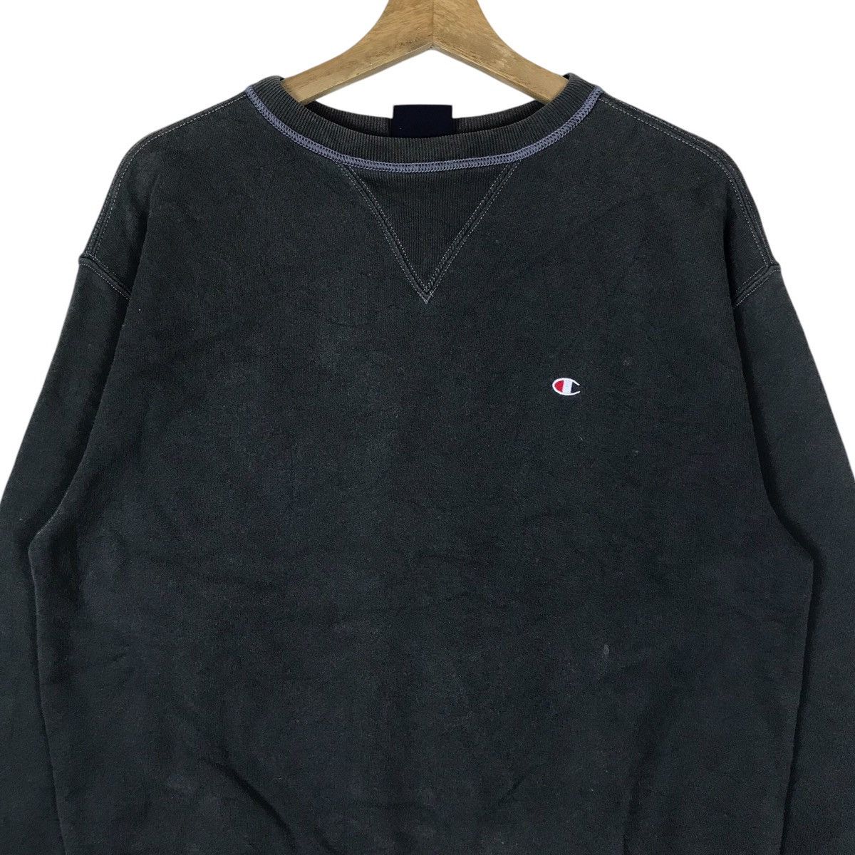 Champion Vintage Champion Mini Logo Pullover Jumper Sweatshirt Size US M / EU 48-50 / 2 - 2 Thumbnail