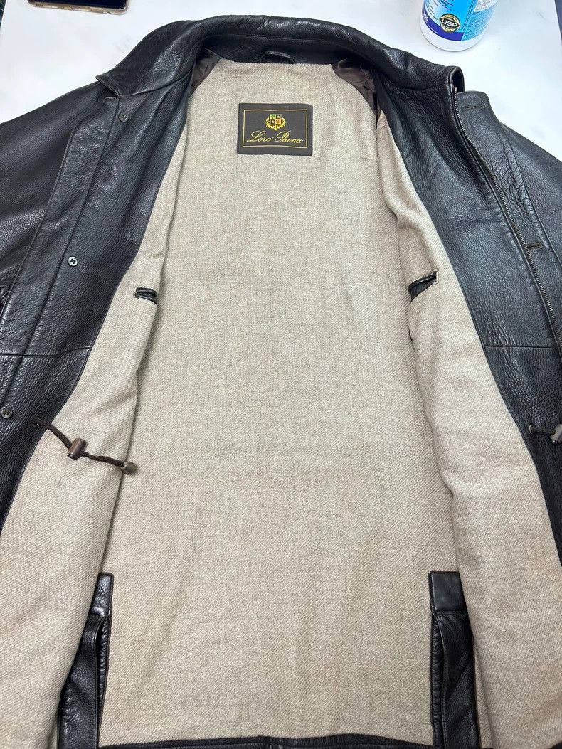 Loro Piana LORO PIANA Deer hide Icer Horsey cashmere coat and leather Size US XL / EU 56 / 4 - 7 Thumbnail
