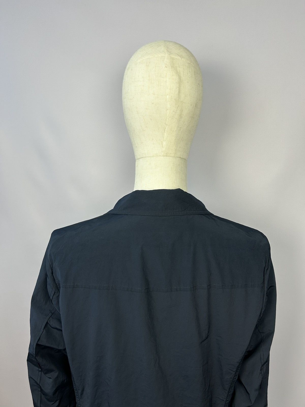 Japanese Brand Cy Choi Double Breasted Navy Nylon Coat Jacket Size L Size US L / EU 52-54 / 3 - 8 Thumbnail