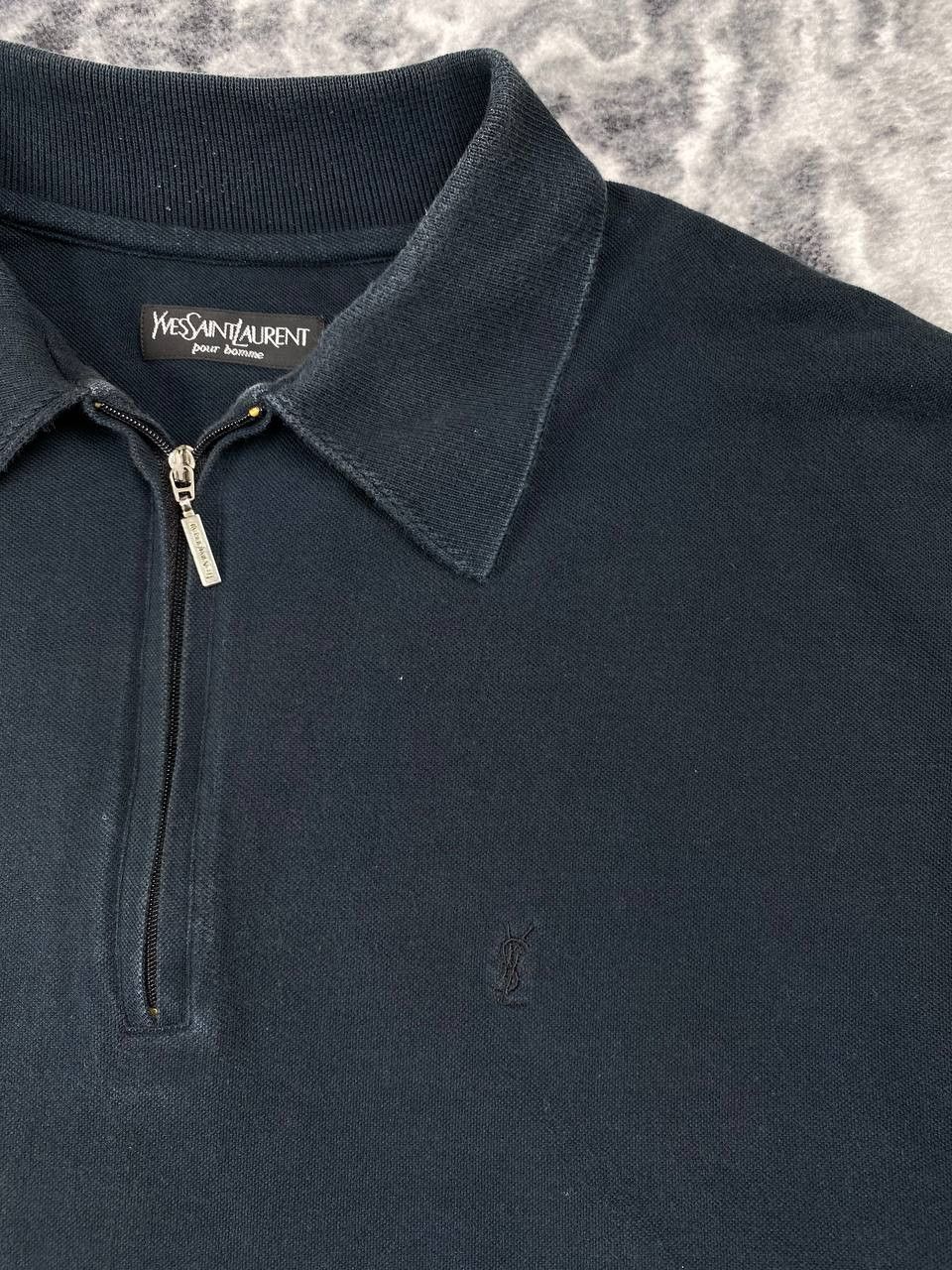 Yves Saint Laurent VIntage Yves Saint Laurent Polo Long Sleeve 1/4 Zip Men Size US XXL / EU 58 / 5 - 2 Thumbnail