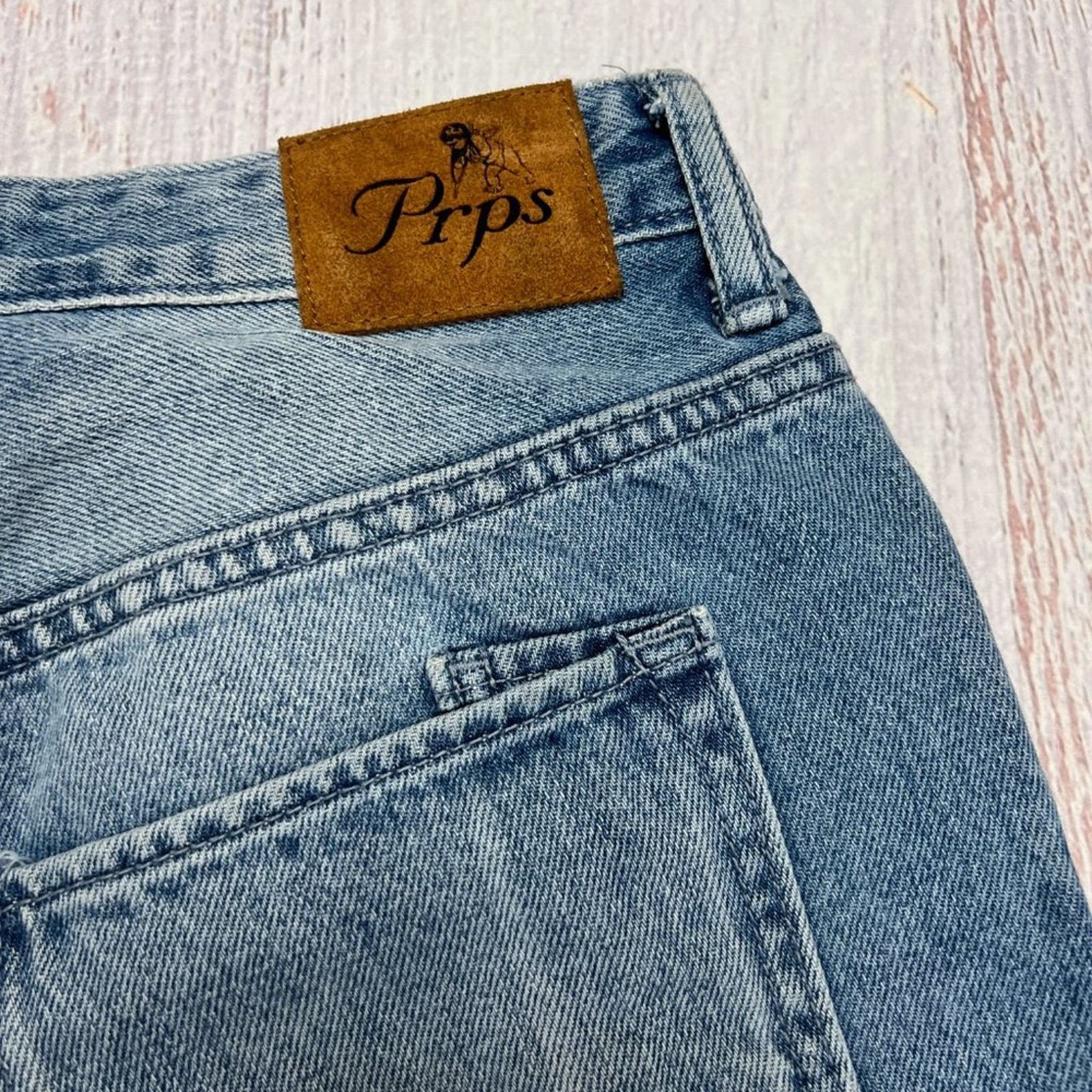 Prps PRPS Biscayne High Rise Crop Frayed Hem Jeans Blue Size 28 Size 28" / US 6 / IT 42 - 13 Thumbnail
