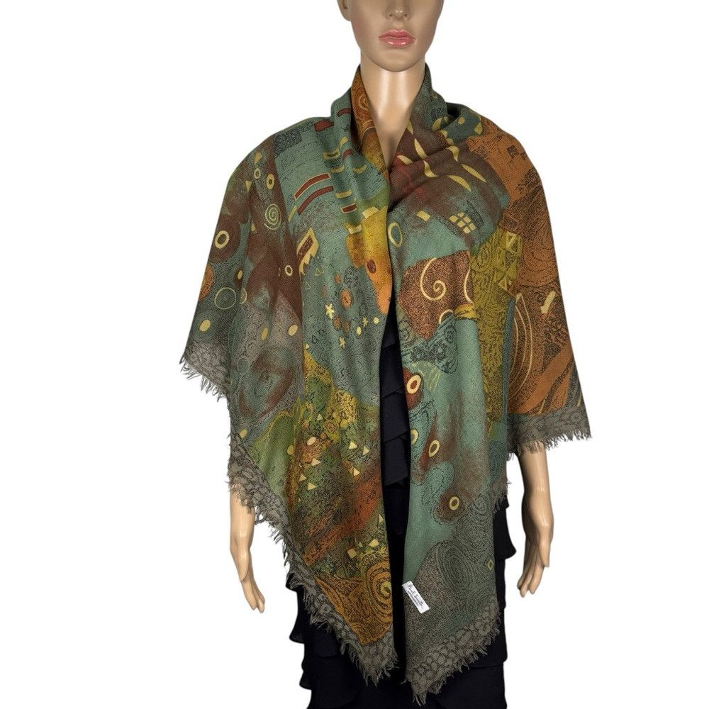 Paul Smith New Paul Smith Klimt Print Large Square Scarf Wrap 54'' x 5 Size ONE SIZE - 3 Thumbnail