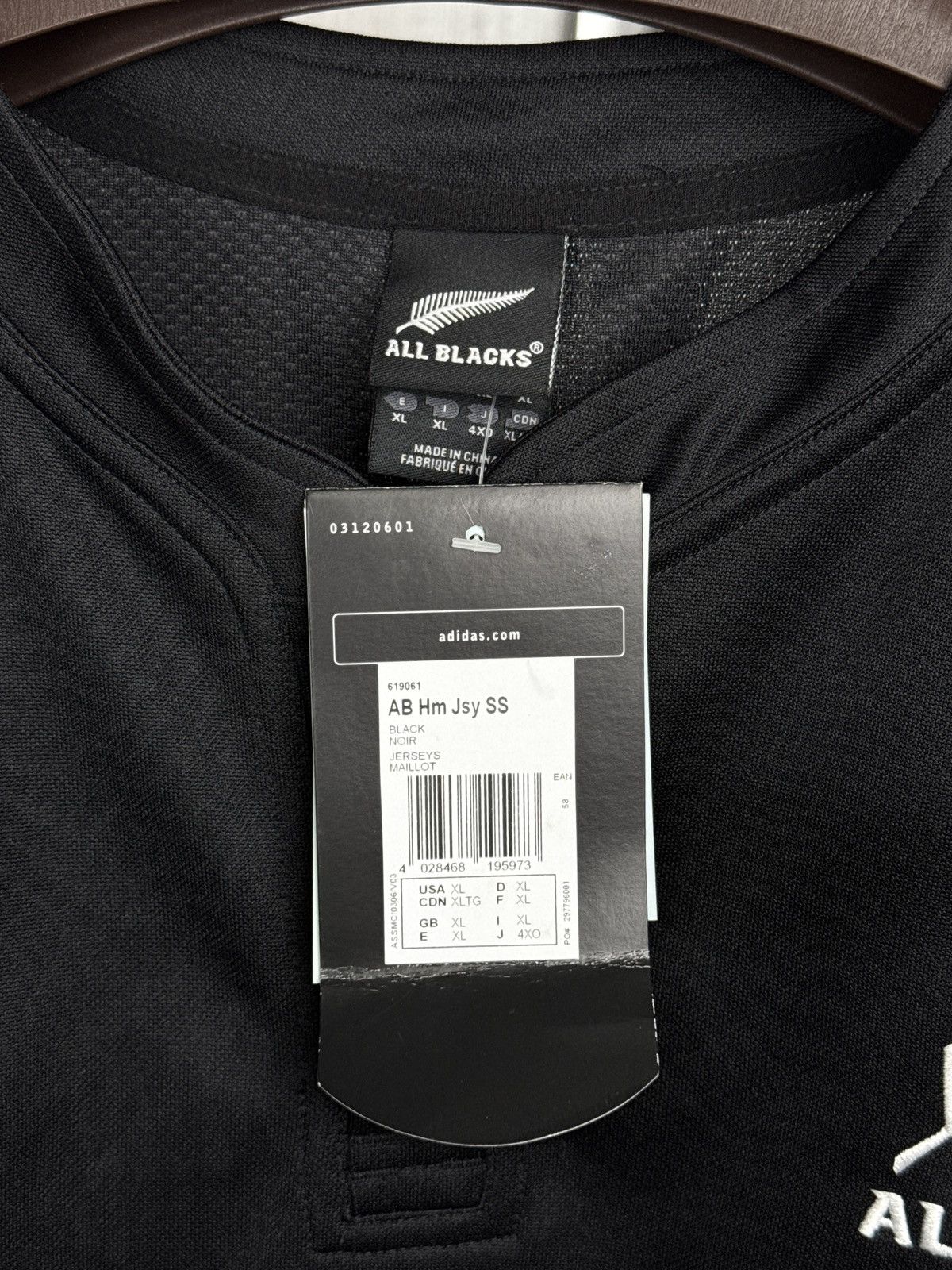 Adidas BNWT! New Zealand All Blacks adidas Rugby Jersey 2006 shirt Size US XL / EU 56 / 4 - 9 Thumbnail