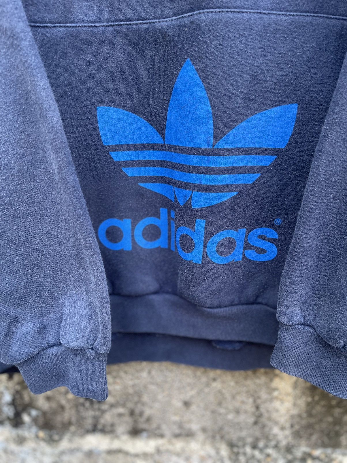 Adidas Vintage 90s Adidas Equipment Hoodie, Trefoil Logo, Deep Navy Size US L / EU 52-54 / 3 - 5 Thumbnail