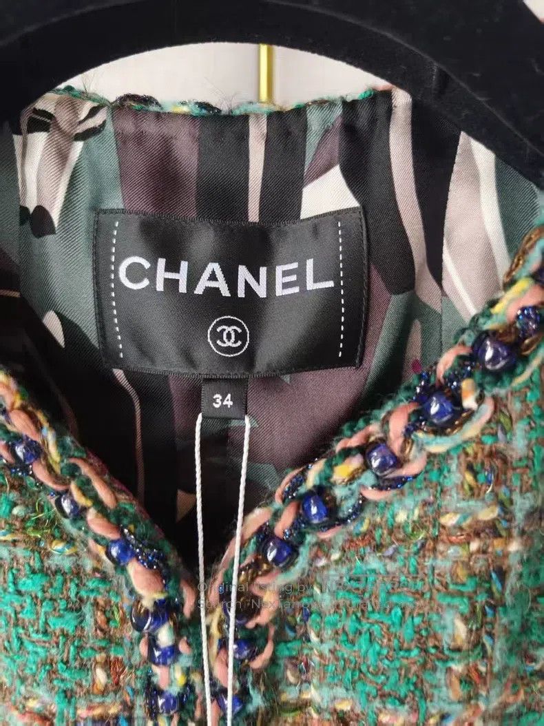 Chanel Chanel Green jacket Size XXS / US 00 / IT 34 - 4 Thumbnail