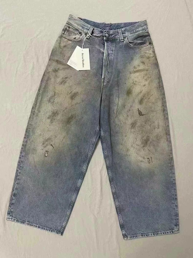 Acne Studios Acne Studios mud-dyed distressed denim pants dirty wastela Size US 30 / EU 46 - 1 Thumbnail