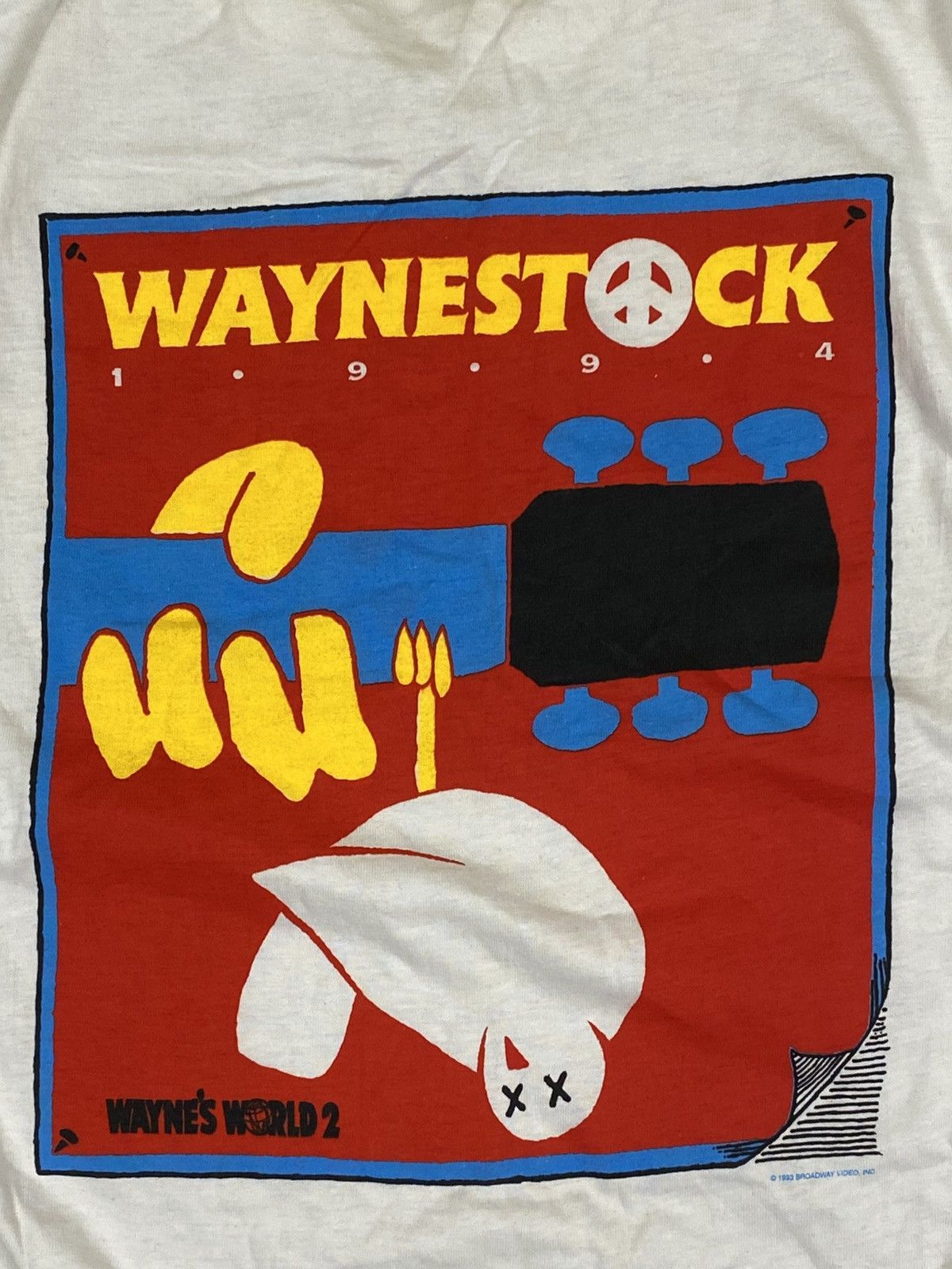 Vintage 🍀Free Shipping☘️ Wayne’s World 2 Waynestock T-shirt 1993 Size US L / EU 52-54 / 3 - 3 Thumbnail