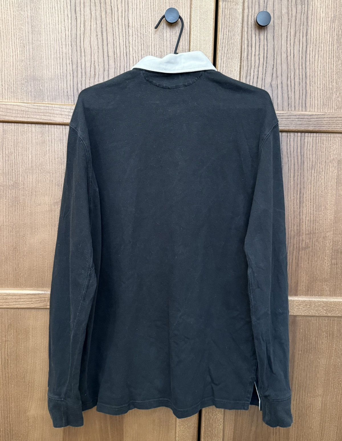 Ralph Lauren Vintage Polo Ralph Lauren Black Rugby Long Sleeve T-Shirt Size US L / EU 52-54 / 3 - 12 Thumbnail
