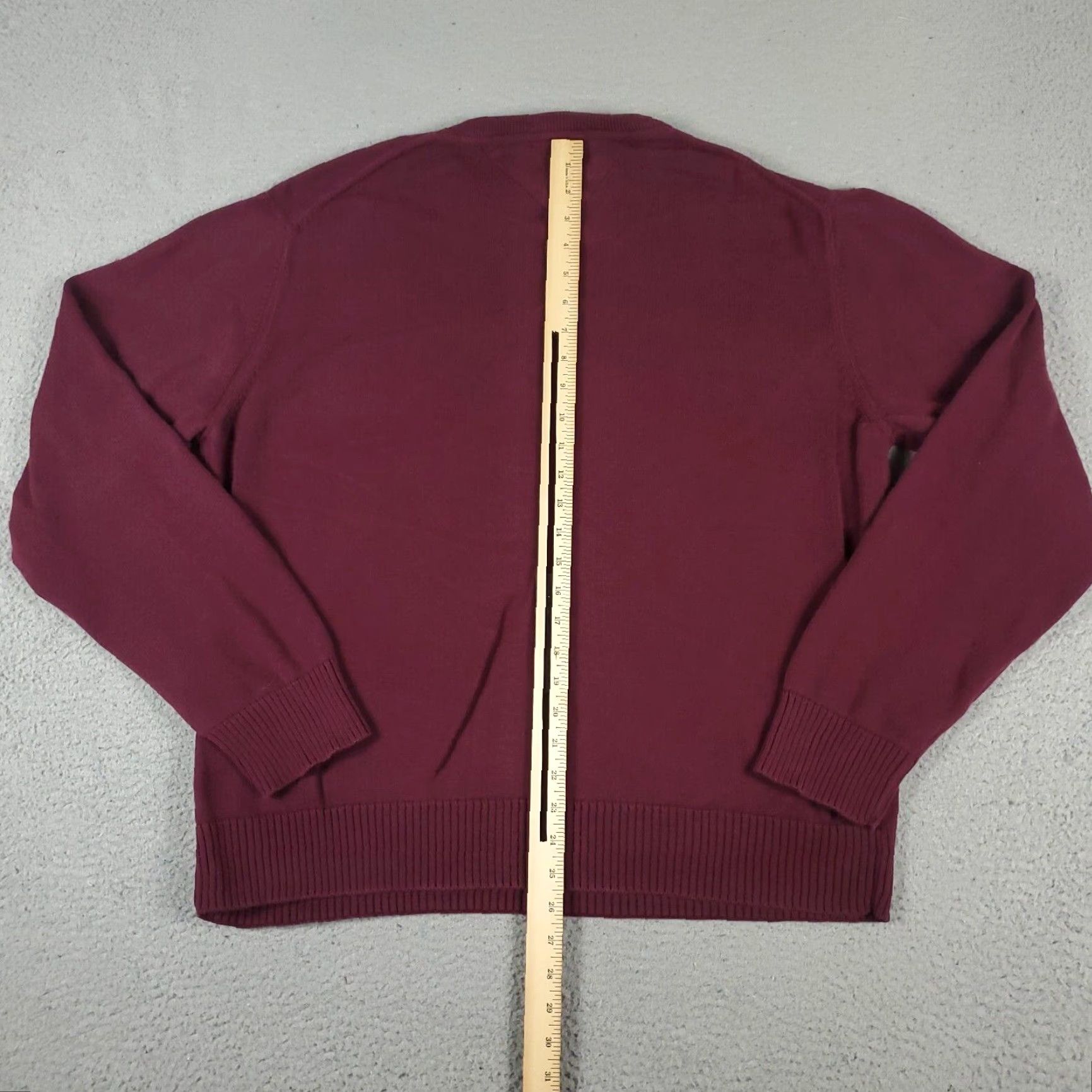 Tommy Hilfiger Tommy Hilfiger Mens Burgundy Casual Long Sleeve Pullover Sweater Shirt Extra Large XL Size US XL / EU 56 / 4 - 6 Thumbnail