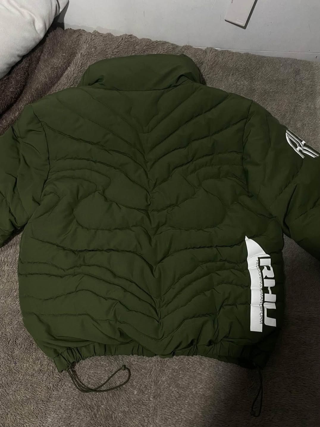 Rhude × Zara Zara X Rhuigi green puffer jacket collection Size US M / EU 48-50 / 2 - 2 Thumbnail