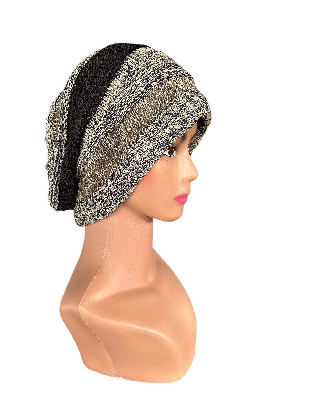 Japanese Brand × Kapital × Vintage Crochet Knitted Handmade Beanie Hats Size ONE SIZE - 3 Thumbnail