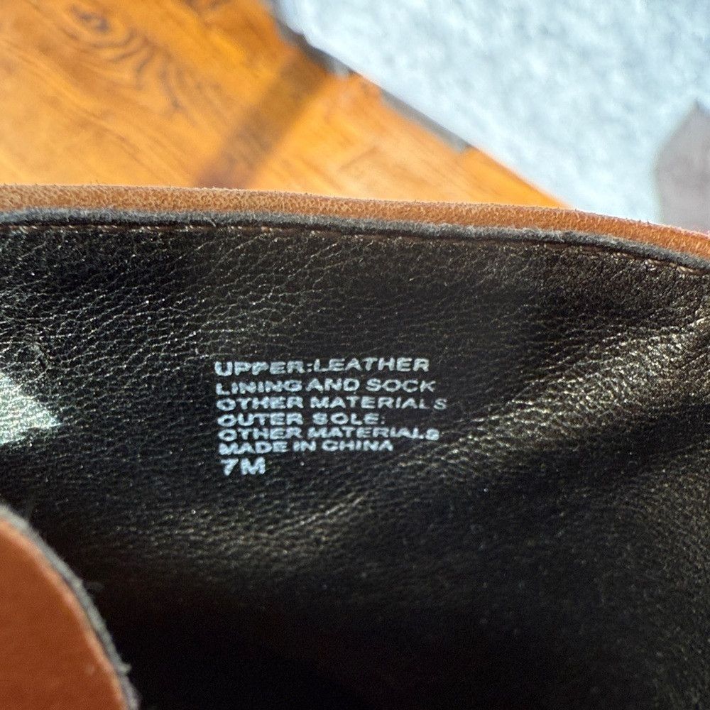 Banana Republic Banana Republic Women’s 7 Tan Ankle Leather Booties Size US 7 / IT 37 - 3 Thumbnail