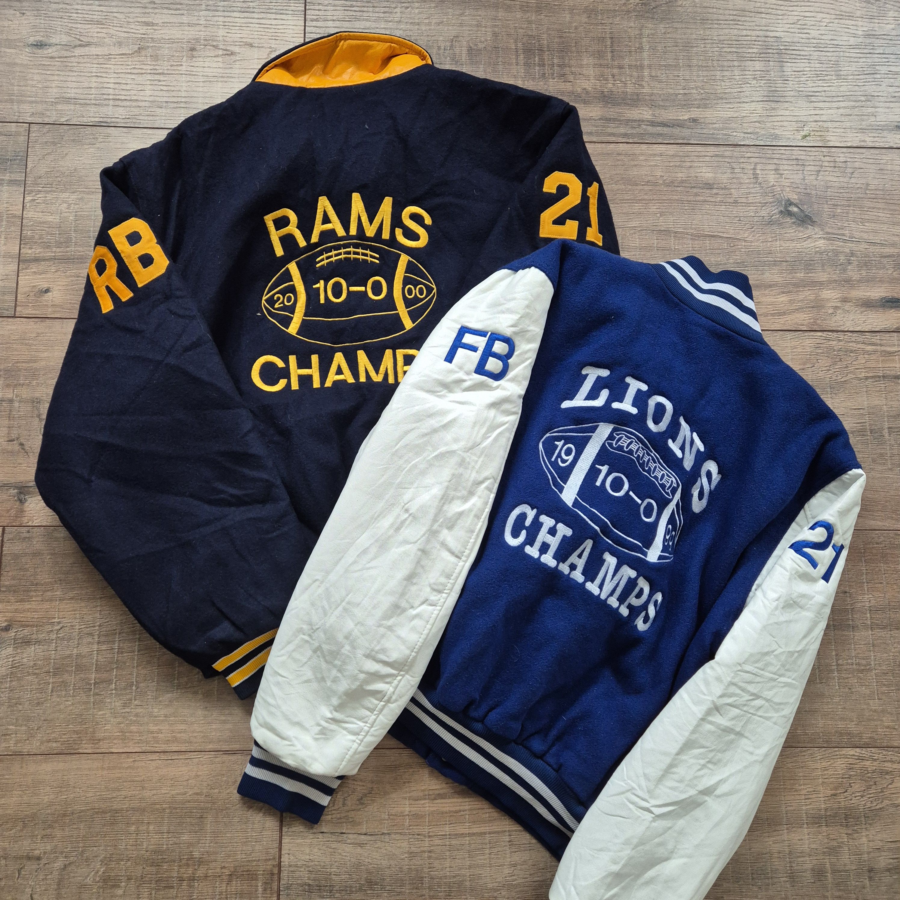 Rennoc 99' 00' football champs lions rams vintage Size US L / EU 52-54 / 3 - 1 Thumbnail