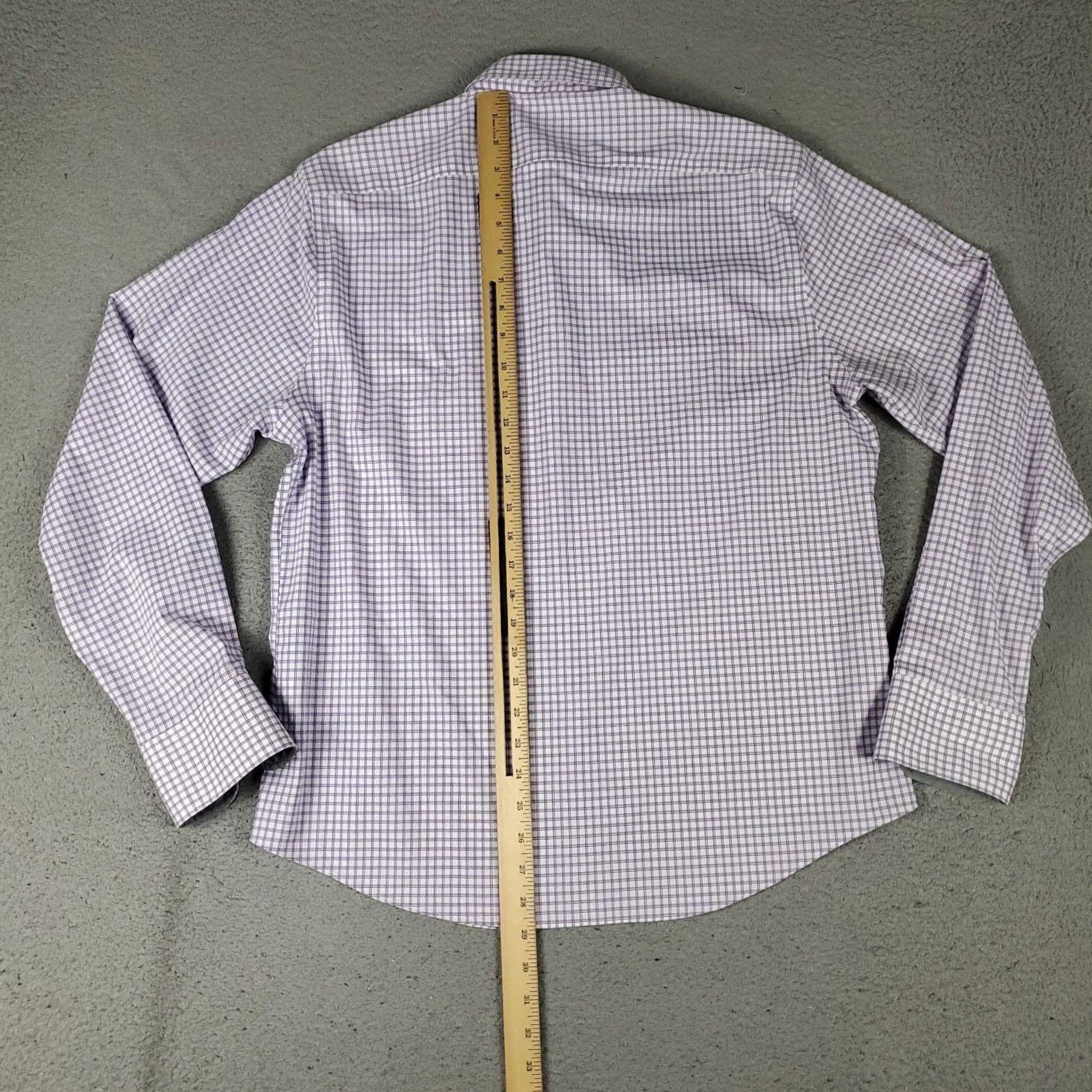 Vintage Twillory Shirt Mens Medium Purple Check Button-Up Long Sleeve Collared, Casual, Business, Formal, Travel, Workwear, Untuckable, Cotton/Nylon, M Size US M / EU 48-50 / 2 - 3 Thumbnail
