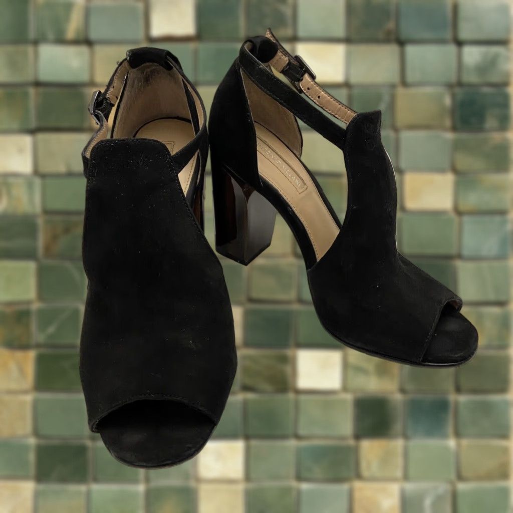 Vintage VINTAGE Antonio Melani Suede Heel Dress Shoes Women's 8M Black Size M / US 6-8 / IT 42-44 - 1 Thumbnail