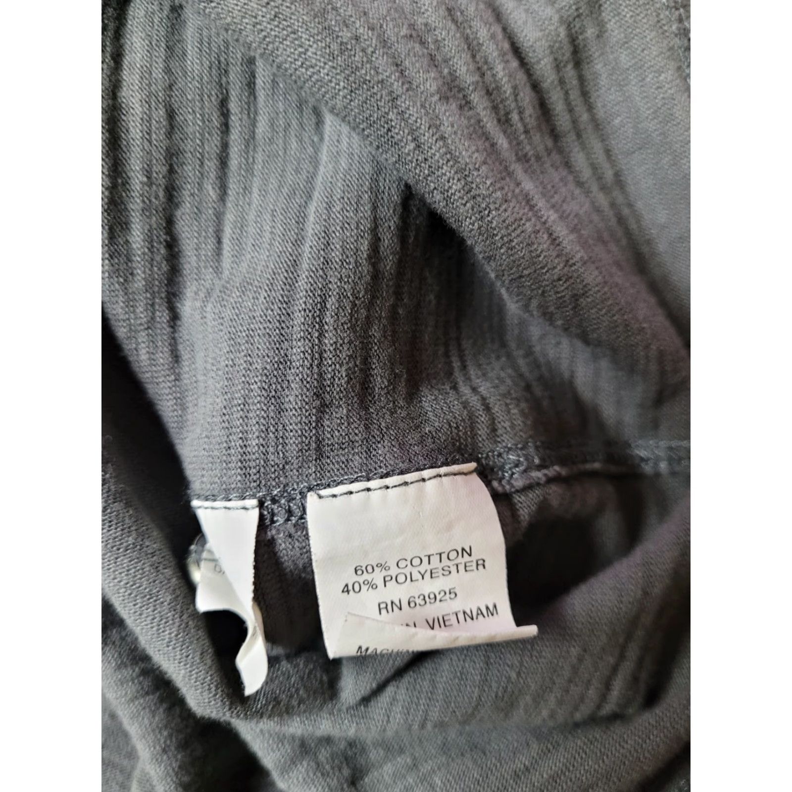 Vintage Retrofit Polo Shirt Mens XL Gray 3-Button Short Sleeve 2 Pocket Epaulettes Collared Cotton Blend Arrows Pattern Button Size US XL / EU 56 / 4 - 6 Thumbnail