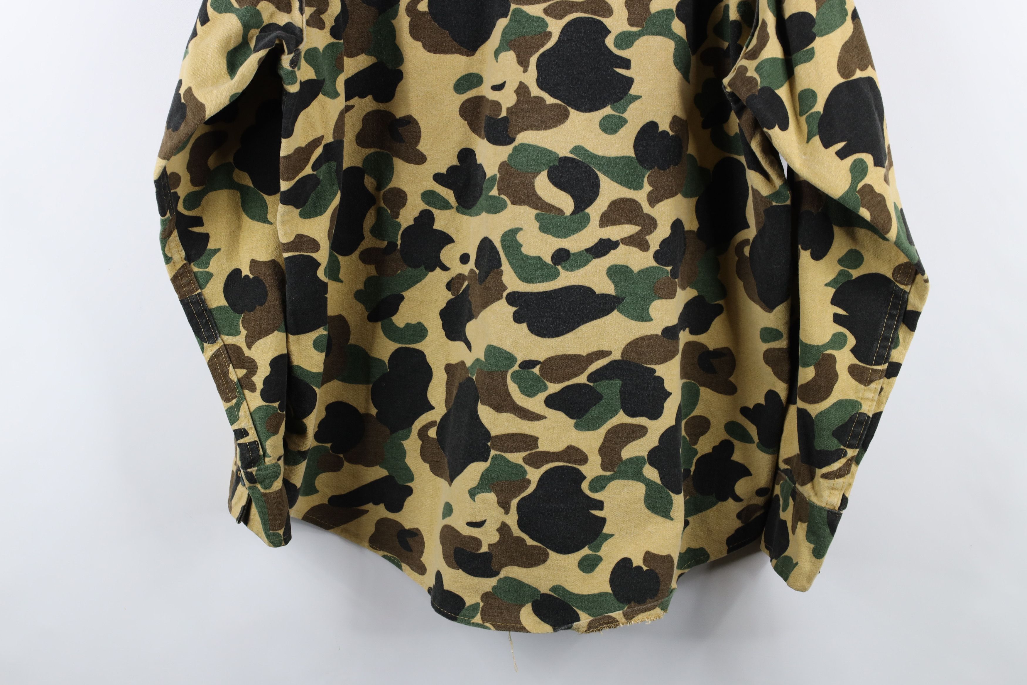 Vintage Vintage 60s 70s Streetwear Chamois Cloth Button Shirt USA Size US XL / EU 56 / 4 - 14 Thumbnail