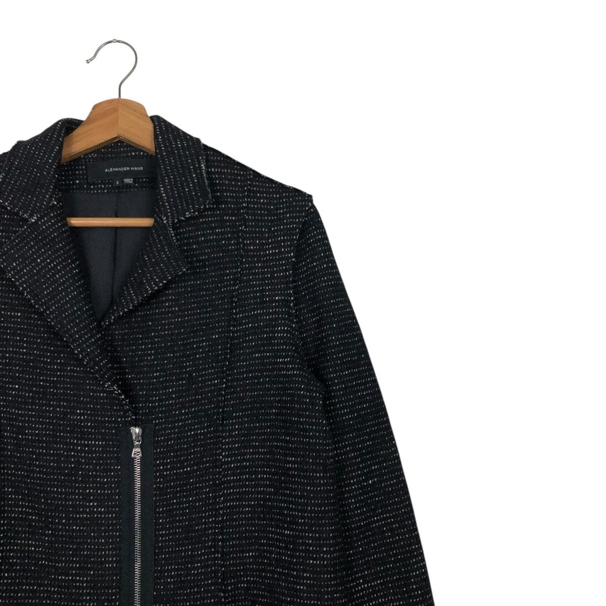 Alexander Wang 🔥ASYMETRICAL ZIPPER WOOL BOMBER JACKET ALEXANDER WANG Size US M / EU 48-50 / 2 - 8 Thumbnail