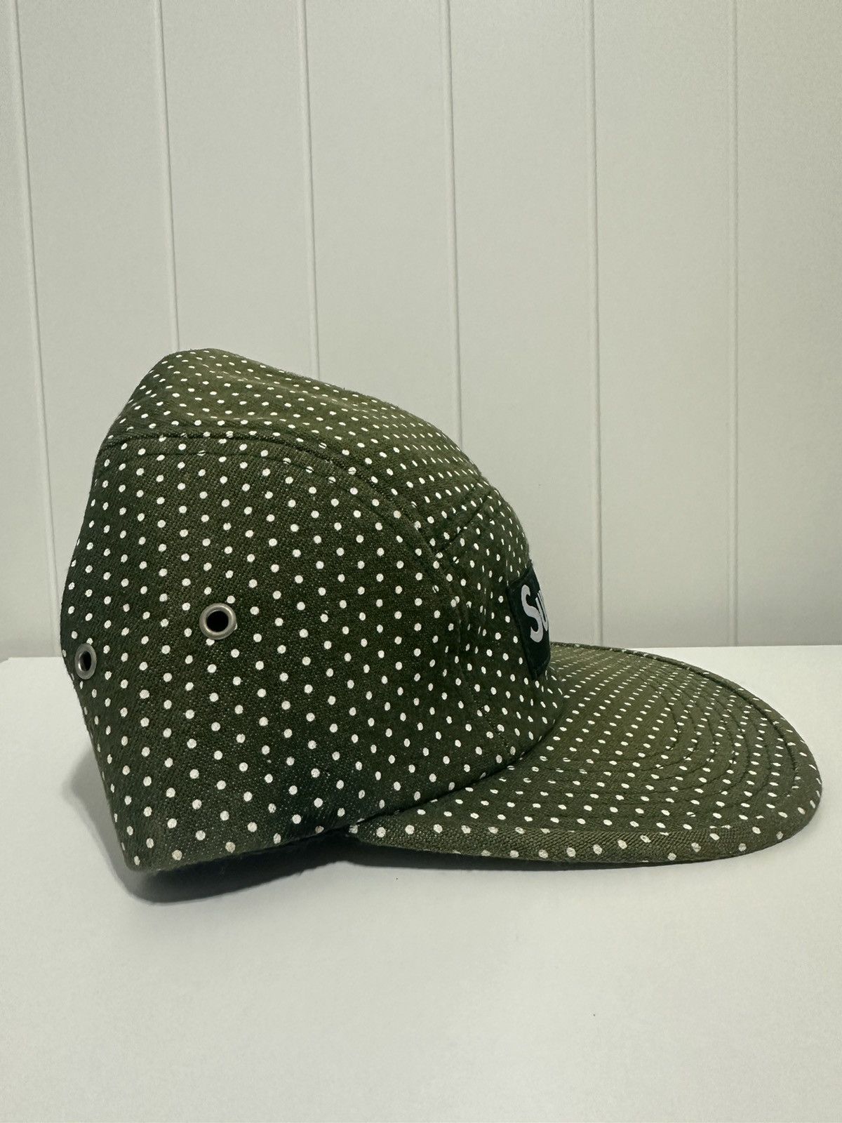 Supreme Supreme Denim Dot Camp 5 Panel Cap - Olive (SS11) Size ONE SIZE - 3 Thumbnail