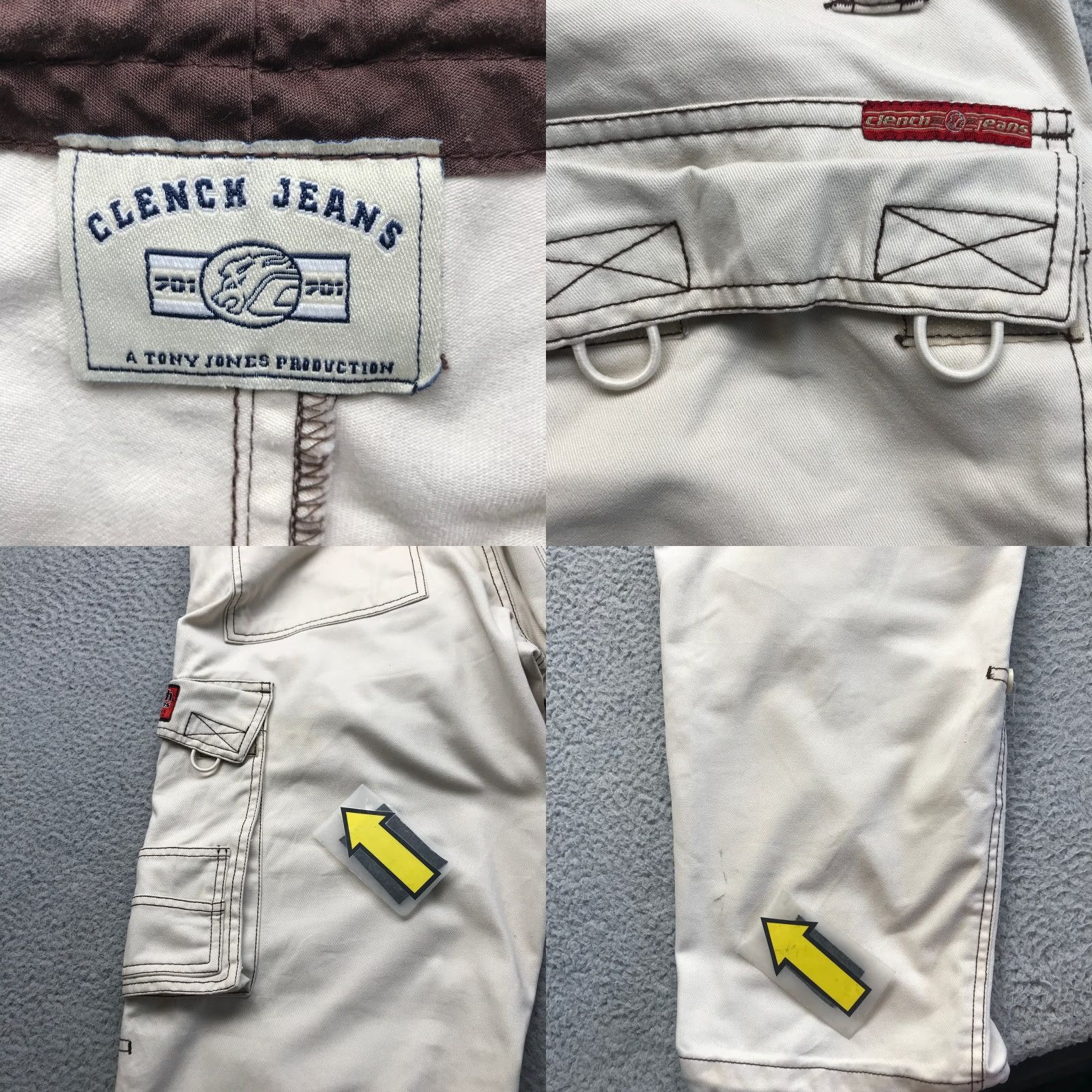 Vintage VINTAGE Clench Cargo Pants Jeans Mens 32x30 Twill Brown Beige Wide-Leg Convertible Baggy Casual Size US 32 / EU 48 - 8 Thumbnail