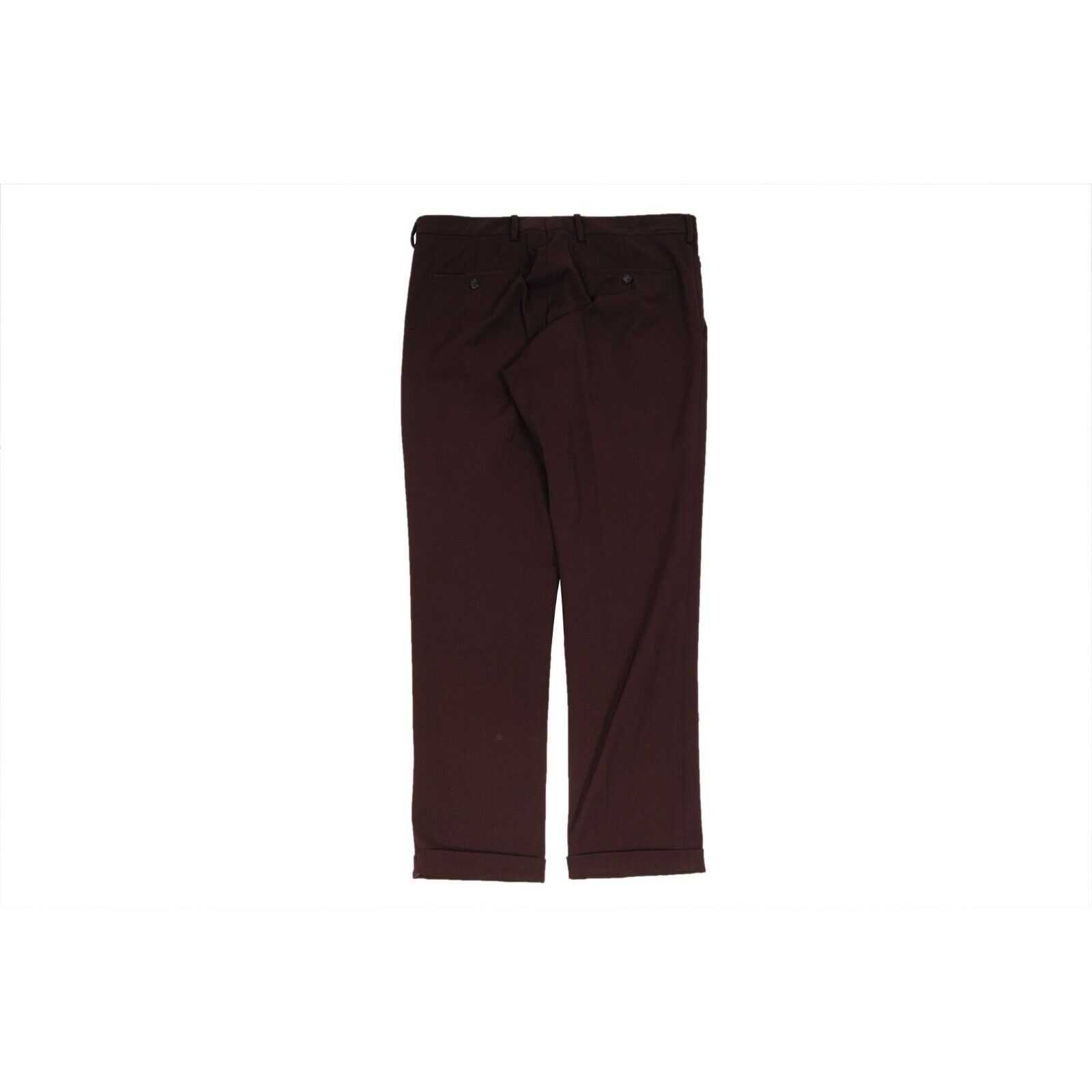 Prada Pants Burgundy Red Nylon Stretch Trousers Size US 34 / EU 50 - 2 Thumbnail