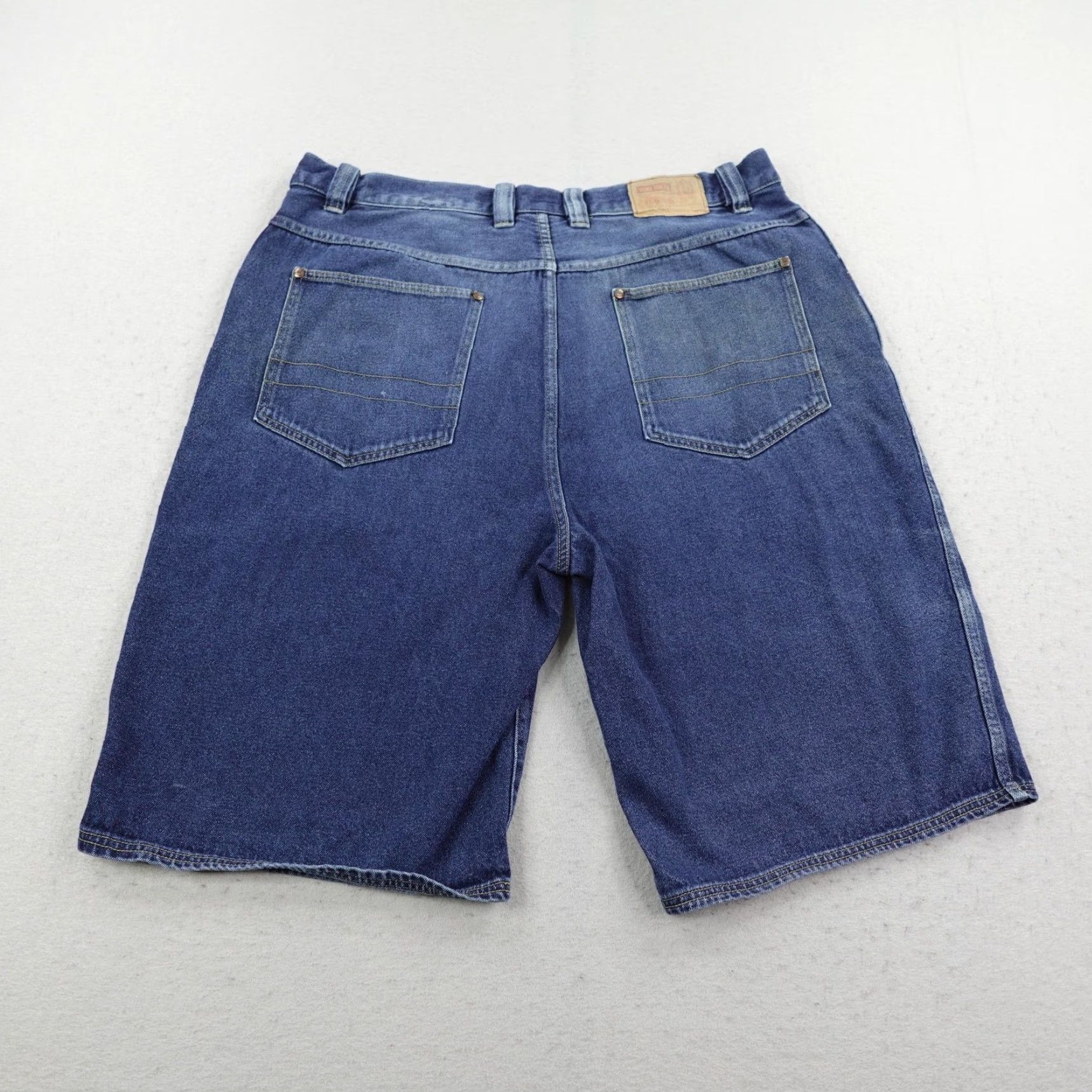 Ecko Unltd. VINTAGE Ecko Unltd Shorts Mens 40 Blue Denim Jorts Baggy Faded Hip Hop Y2K Bermuda Shorts Casual Mens Blue Denim 40 VINTAGE Size US 40 / EU 56 - 7 Thumbnail