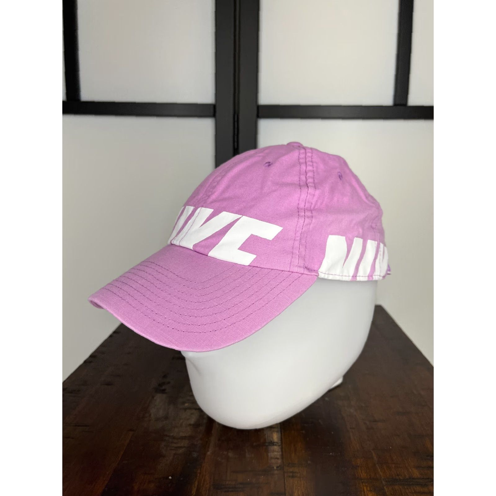 Nike Nike Hat Cap Strap Back Womens One Size Pink Heritage86 Lined Cotton Polyester Golf Hat Size ONE SIZE - 4 Thumbnail