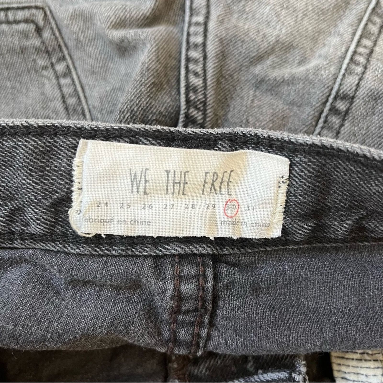 Other We The Free People Jean Shorts Low Waist Fray 2" Hem Size 30 Size 30" / US 8 / IT 44 - 5 Thumbnail