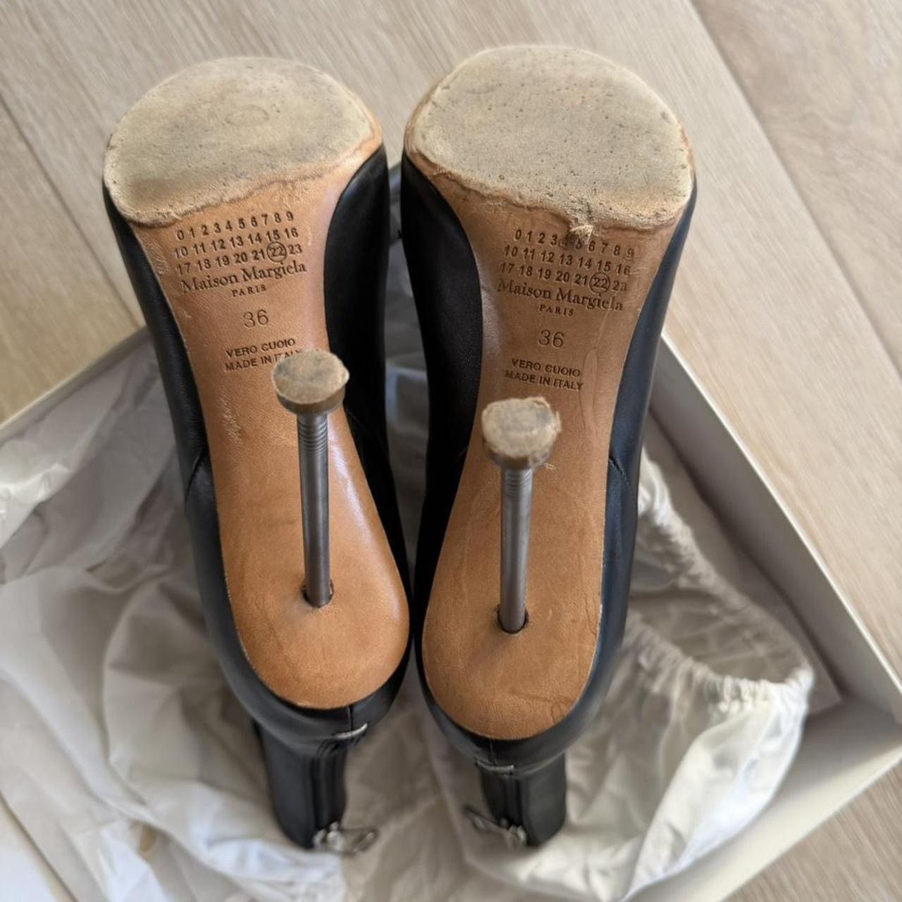 Maison Margiela Maison Martin Margiela Nail Heel Boots Black Silver 2008AW Size US 6 / IT 36 - 5 Thumbnail