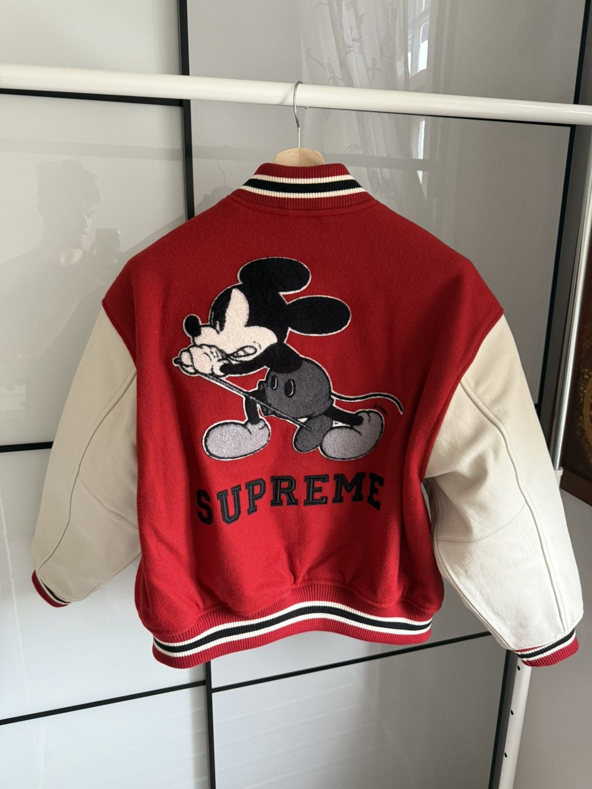 Supreme Supreme Number (N)ine Mickey Varsity Jacket | Grailed