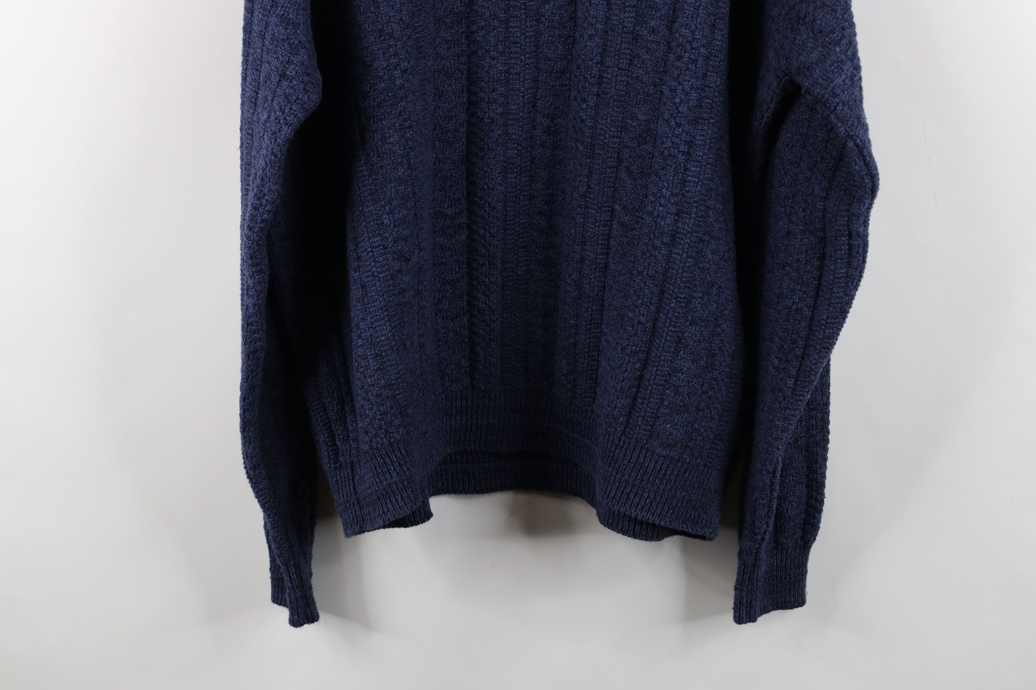 Vintage Vintage 90s Streetwear Framed Chunky Ribbed Knit Sweater Size US L / EU 52-54 / 3 - 9 Thumbnail