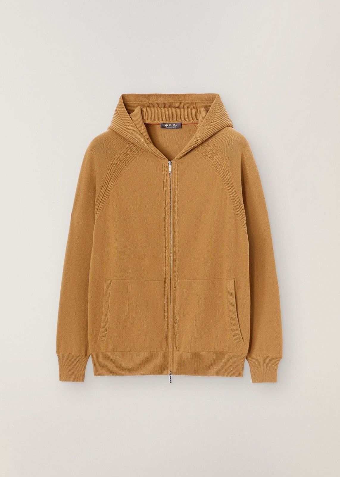 image of Loro Piana O1Loc1C0124 Hooded Bomber Jacket In Brown, Men's (Size Large)