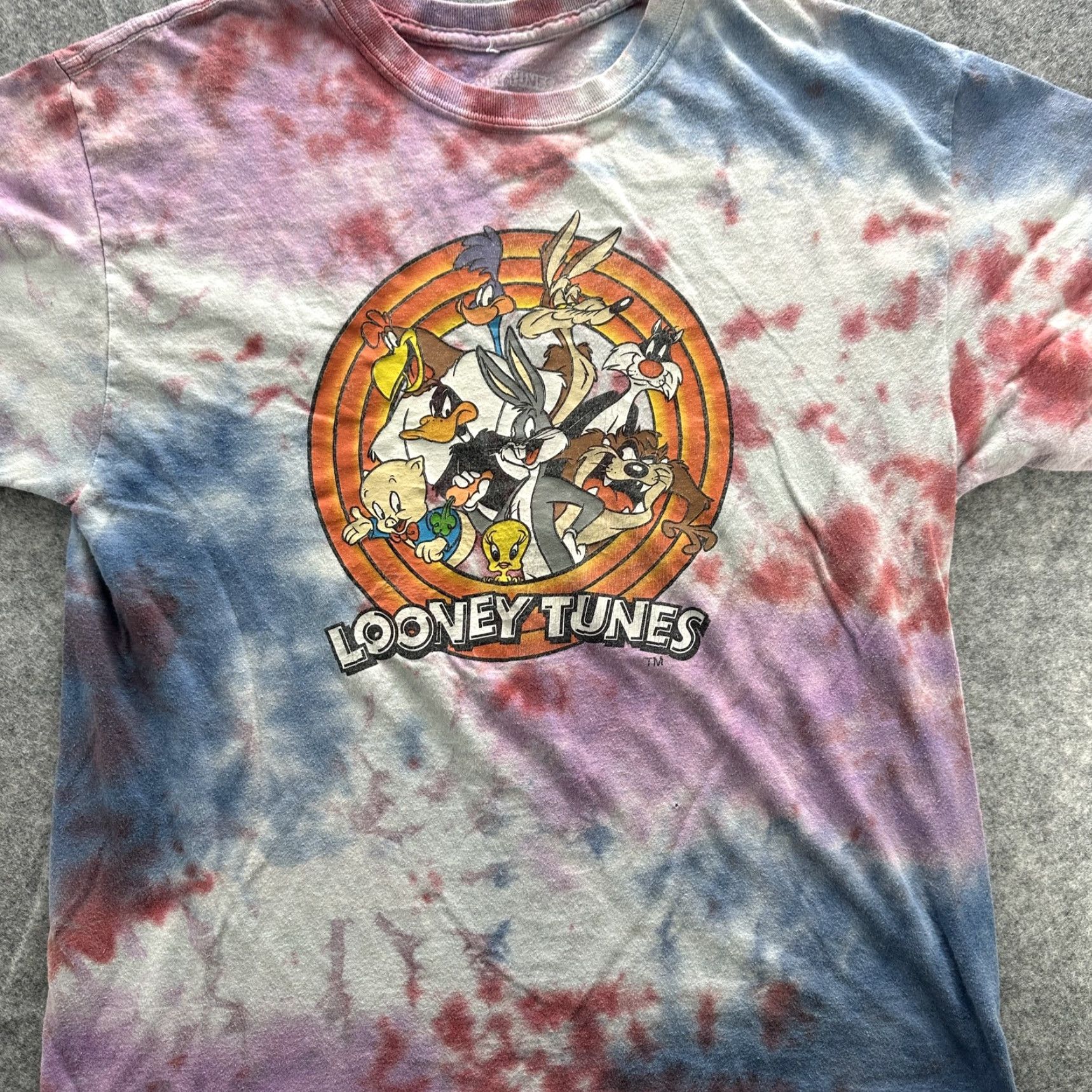 Vintage VINTAGE Looney Tunes Shirt Men L Tie Dye Cartoon Graphic Bugs Bunny Taz 2000s Y2K Mens Size US L / EU 52-54 / 3 - 5 Thumbnail