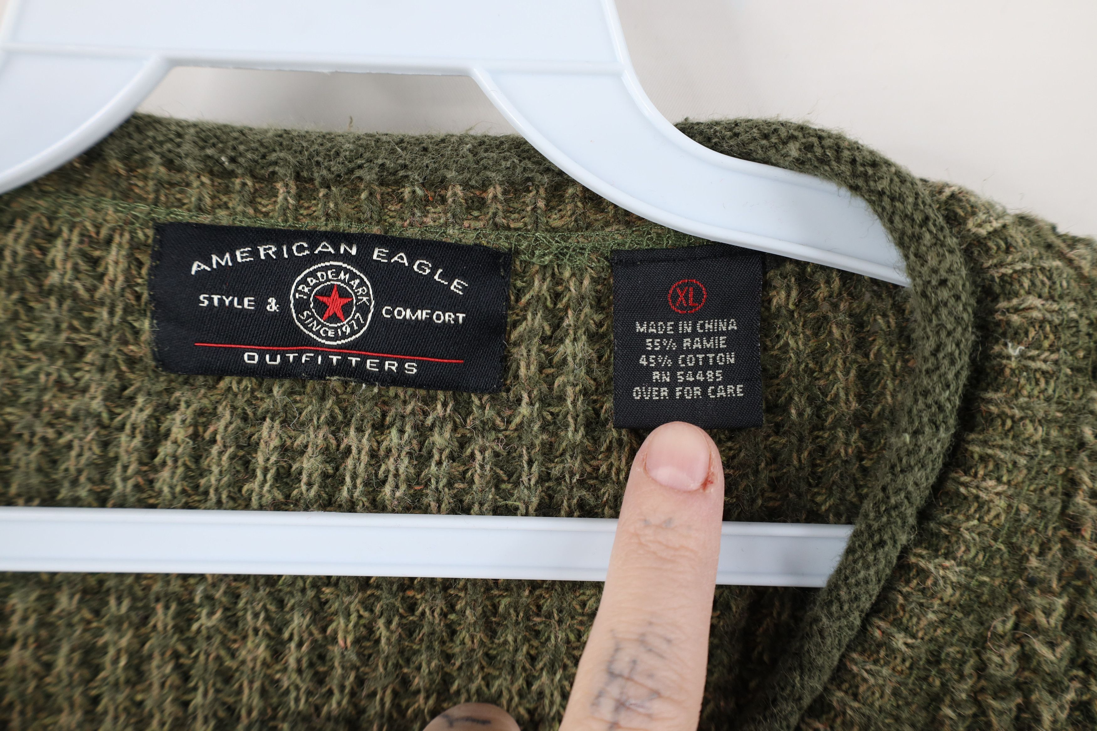 American Eagle Outfitters Vintage 90s Y2K American Eagle Outfitters Marled Sweater Size XL / US 12-14 / IT 48-50 - 4 Thumbnail
