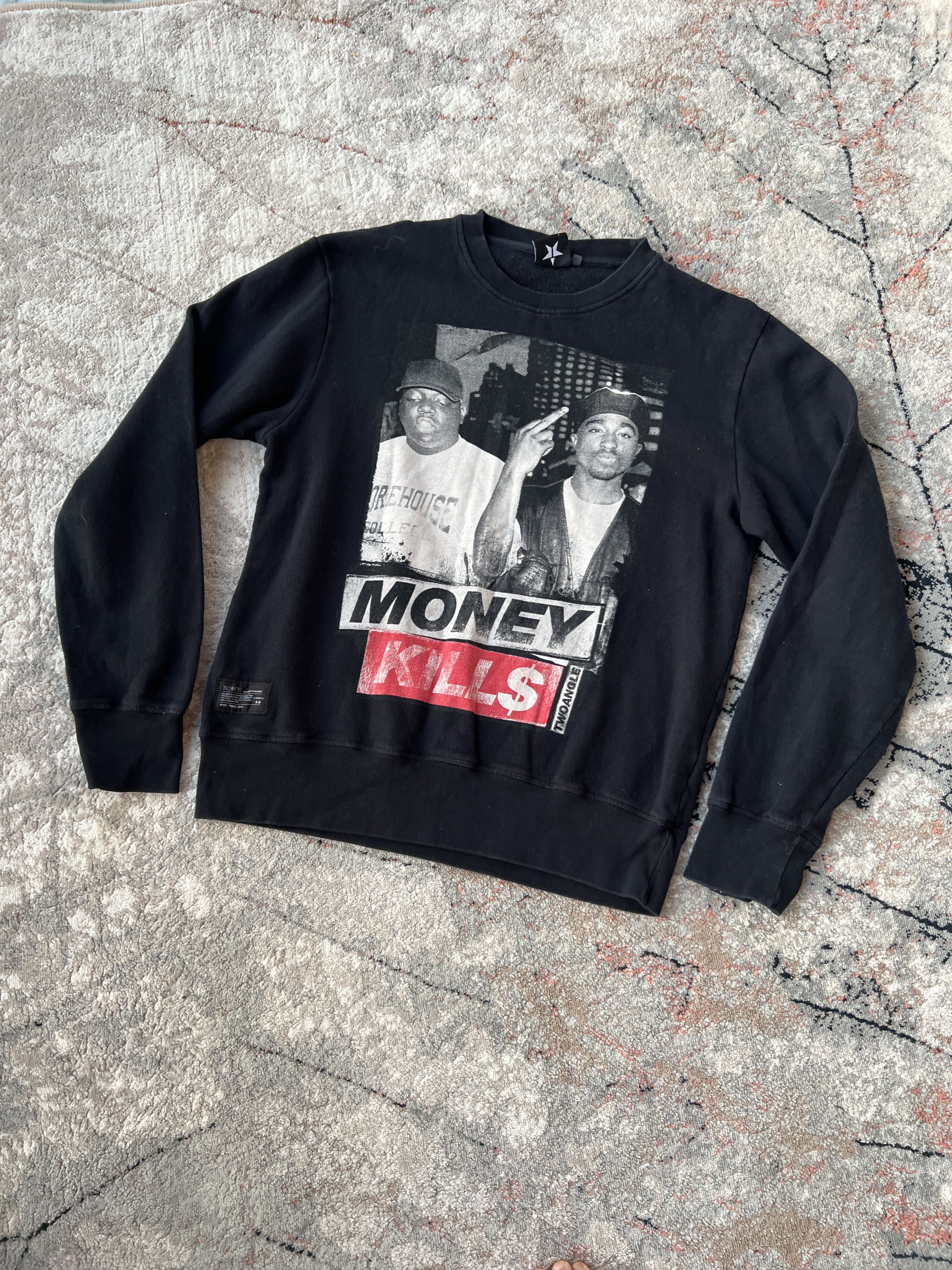 Two Angle Money Kills 2Pac B.I.G. Sweatshirt
