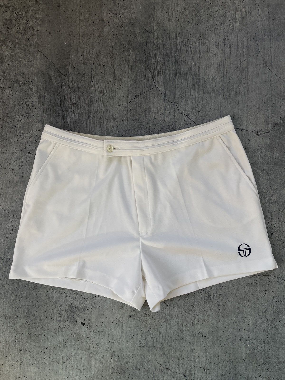 Sergio Tacchini × Vintage SERGIO TACCHINI TENNIS RARE VINTAGE SPORT LIGHT SHORTS Size US 42 / EU 58 - 1 Thumbnail