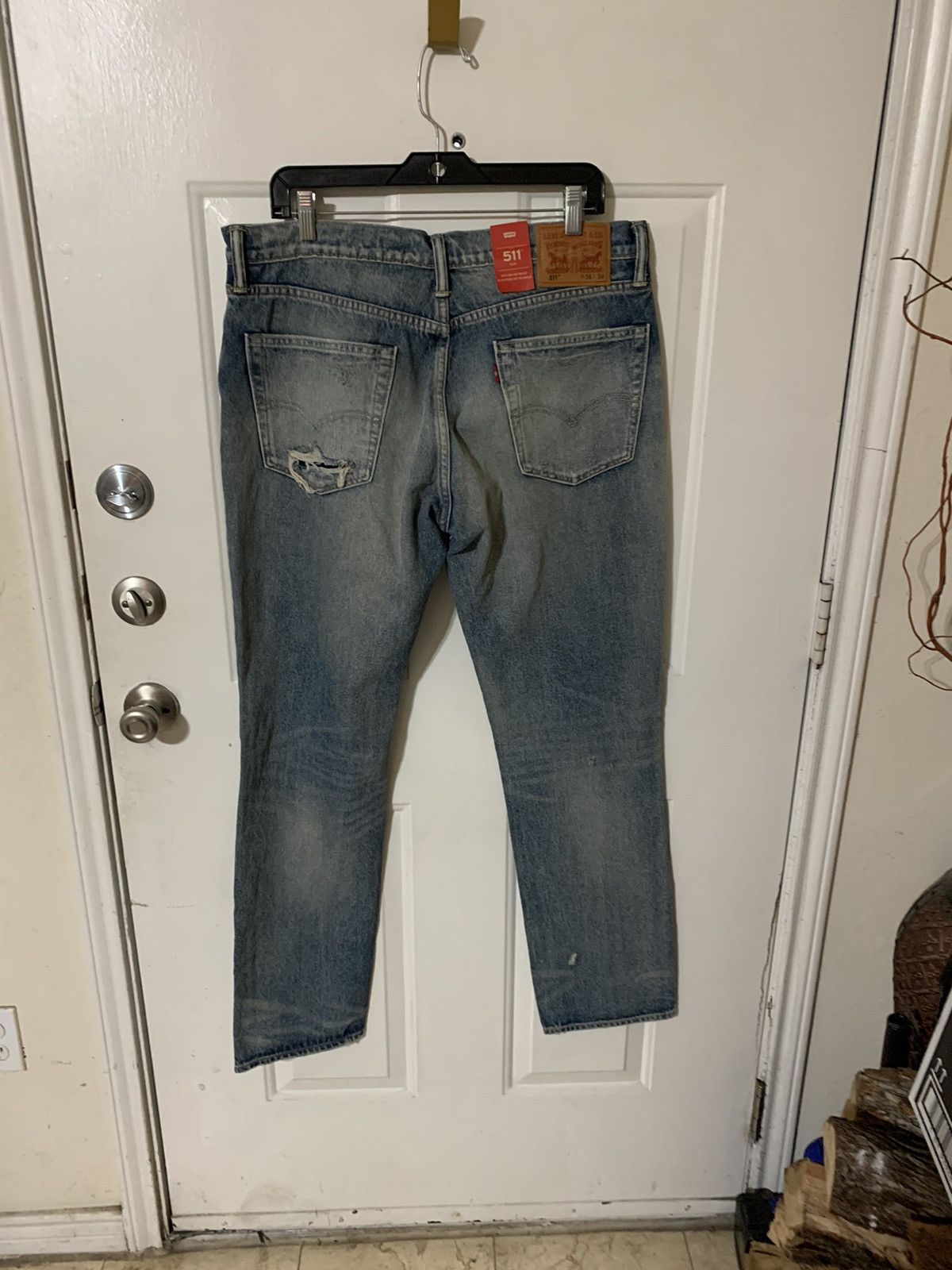 Levi's Warp Stretch straight leg jeans nwt 98.00 Size US 36 / EU 52 - 7 Thumbnail