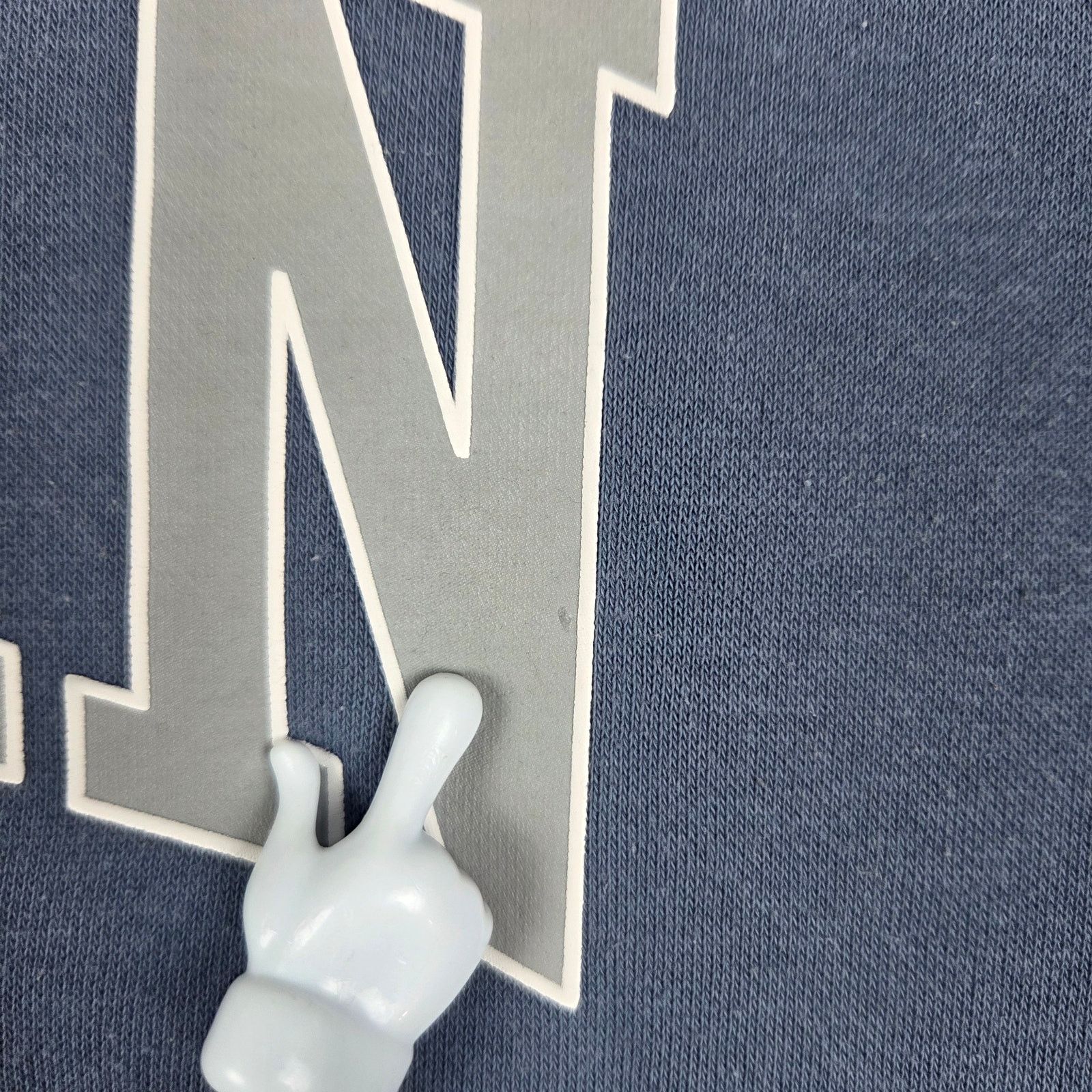 H&M H&M Small Oversized "NYCBKN" Half Zip Blue Sweatshirt Size US S / EU 44-46 / 1 - 6 Thumbnail