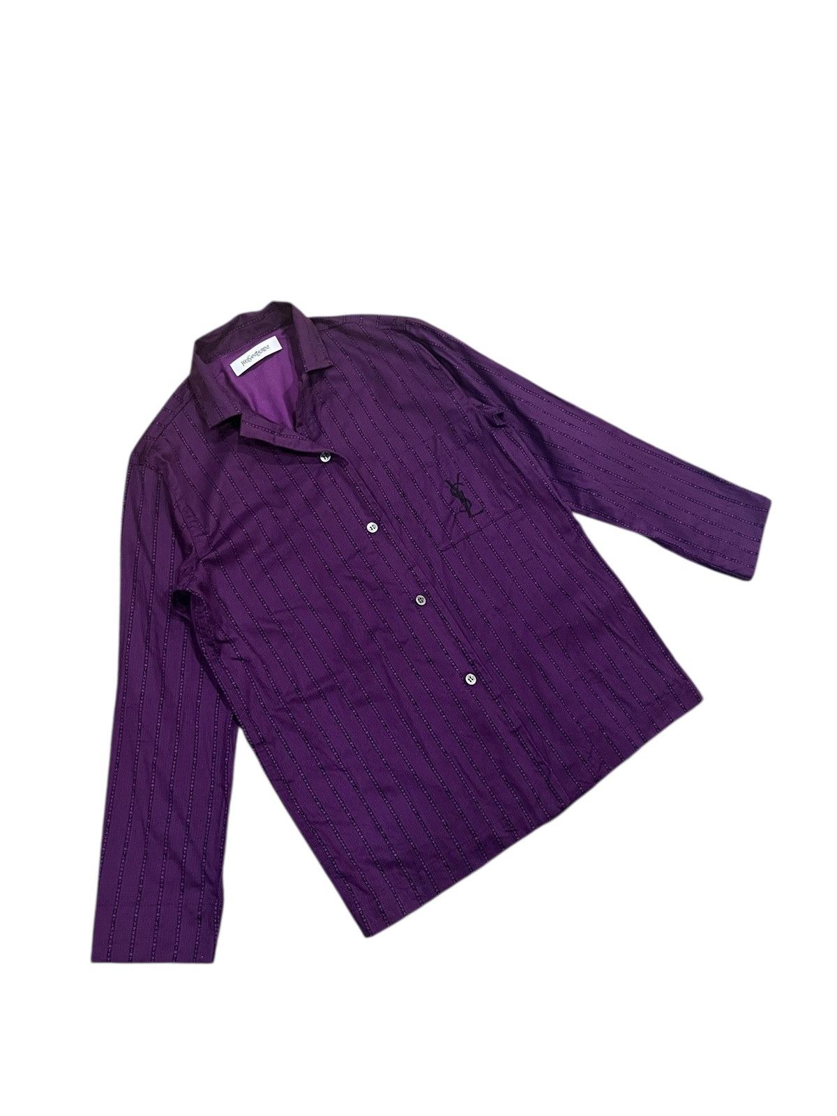Yves Saint Laurent YvesSaintLaurent full print button upp Size M / US 6-8 / IT 42-44 - 2 Thumbnail