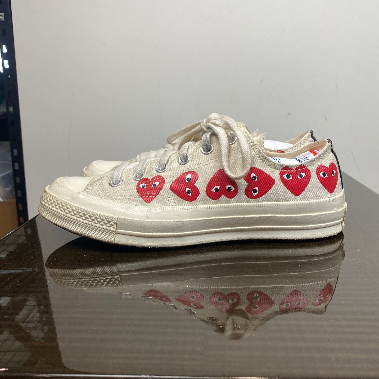 Comme des Garcons PLAY × Converse Converse Comme des Garcons Play Multi Heart Sneakers Men's 8 Size US 8 / EU 41 - 4 Thumbnail