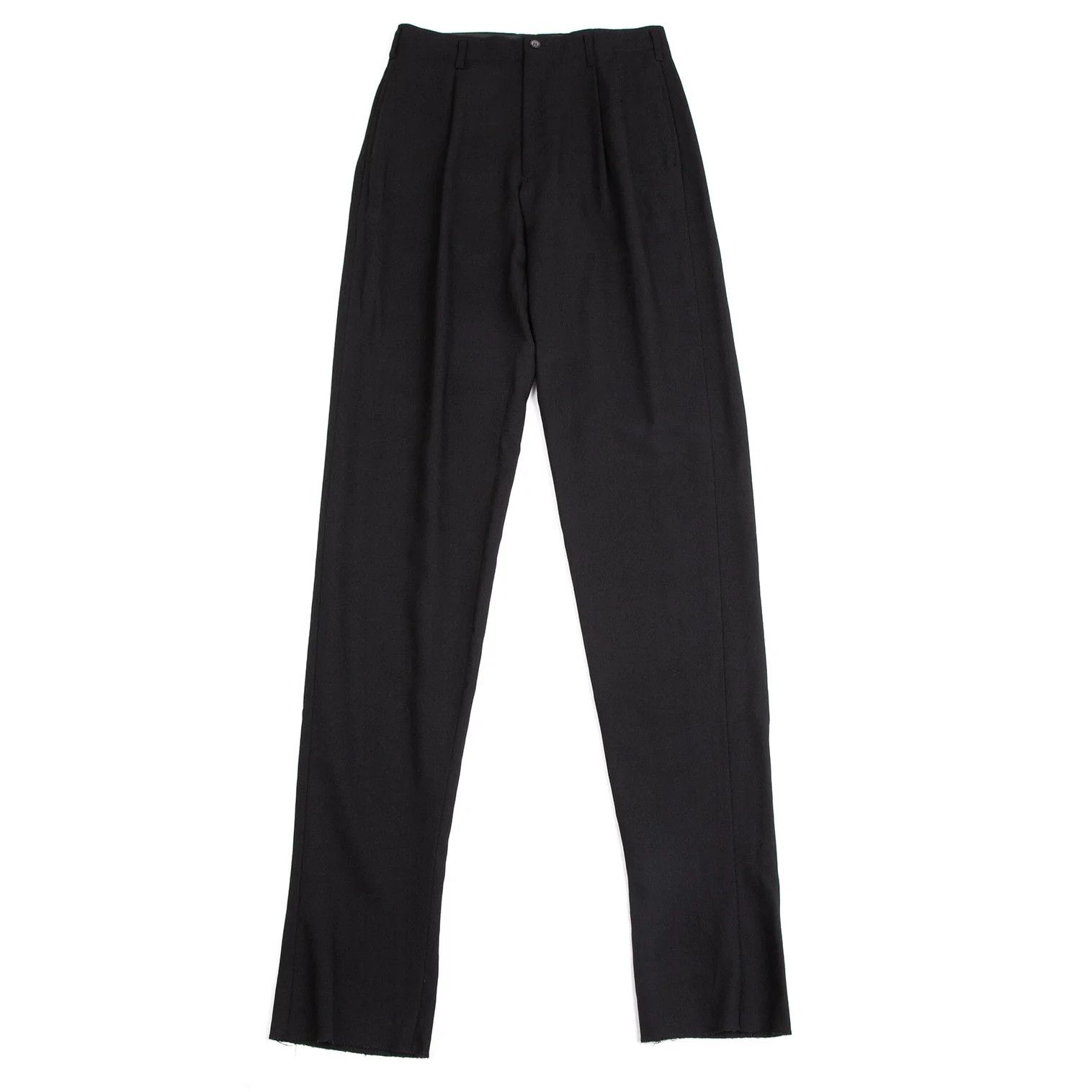 Jean Paul Gaultier Wool Nylon Tapered Pants in Black Size 48 Size US 32 / EU 48 - 1 Thumbnail