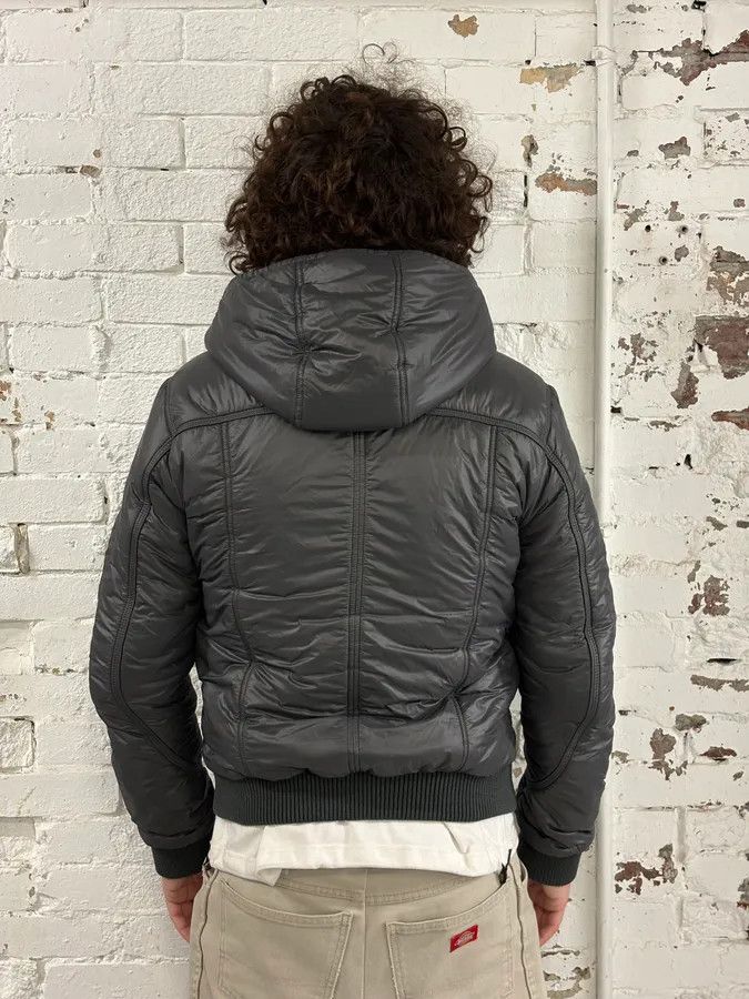 Dolce & Gabbana 2000s Dolce & Gabbana Grey Puffer Bomber Jacket Size US S / EU 44-46 / 1 - 3 Thumbnail