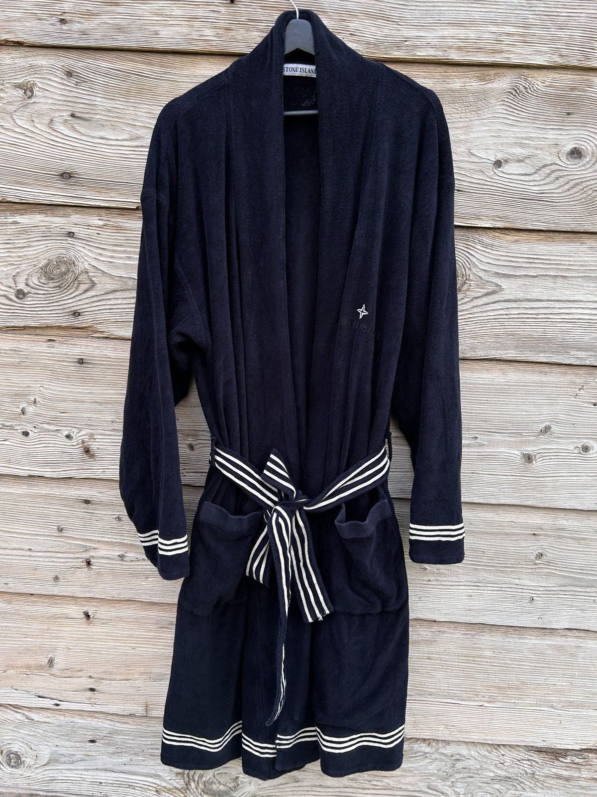 80s 90s Archive Stone Island Bath Robe Dressing Gown XL