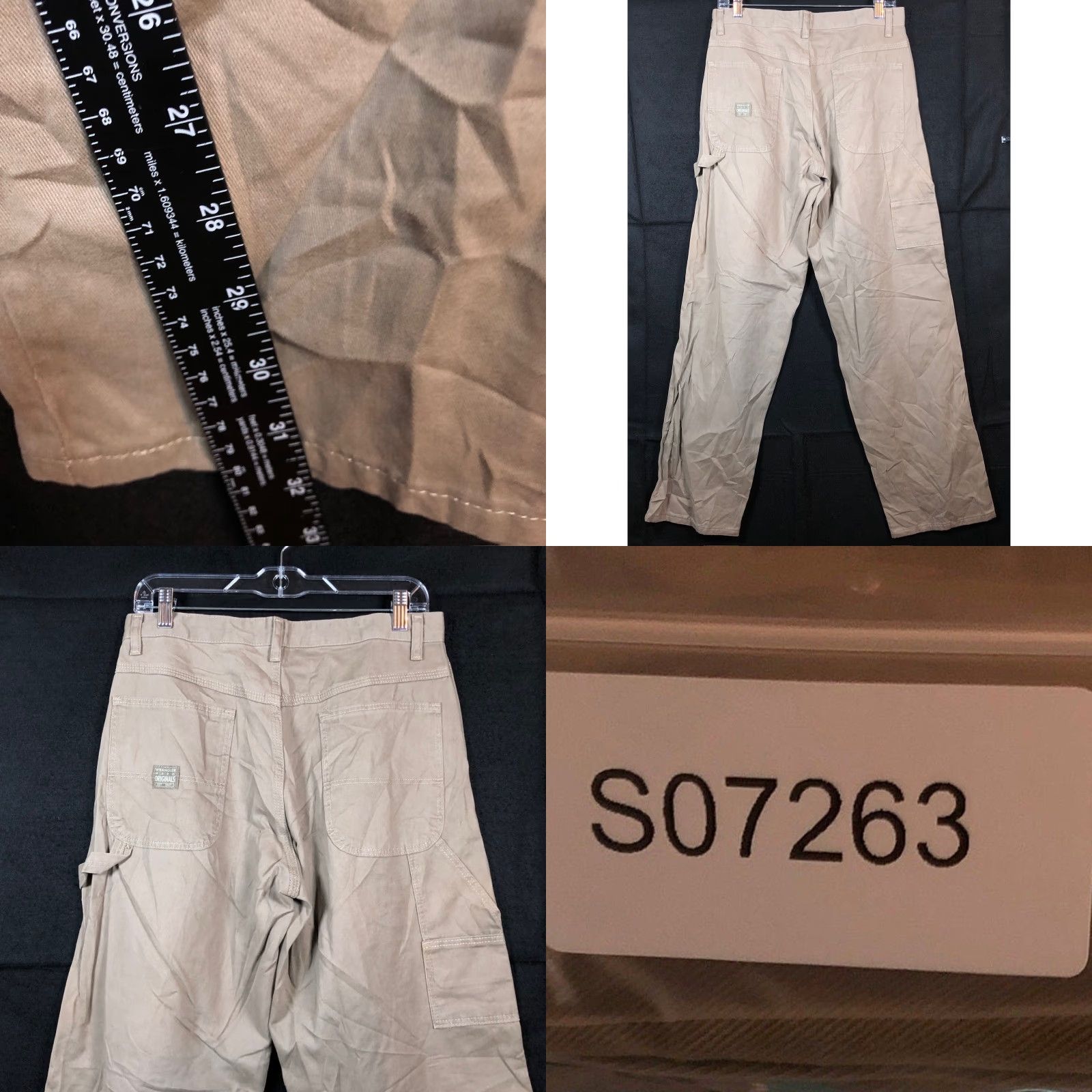 Wrangler Wrangler Originals Mens Pants Brown Straight Leg 100% Cotton Outdoors 30x32 Size US 30 / EU 46 - 8 Thumbnail