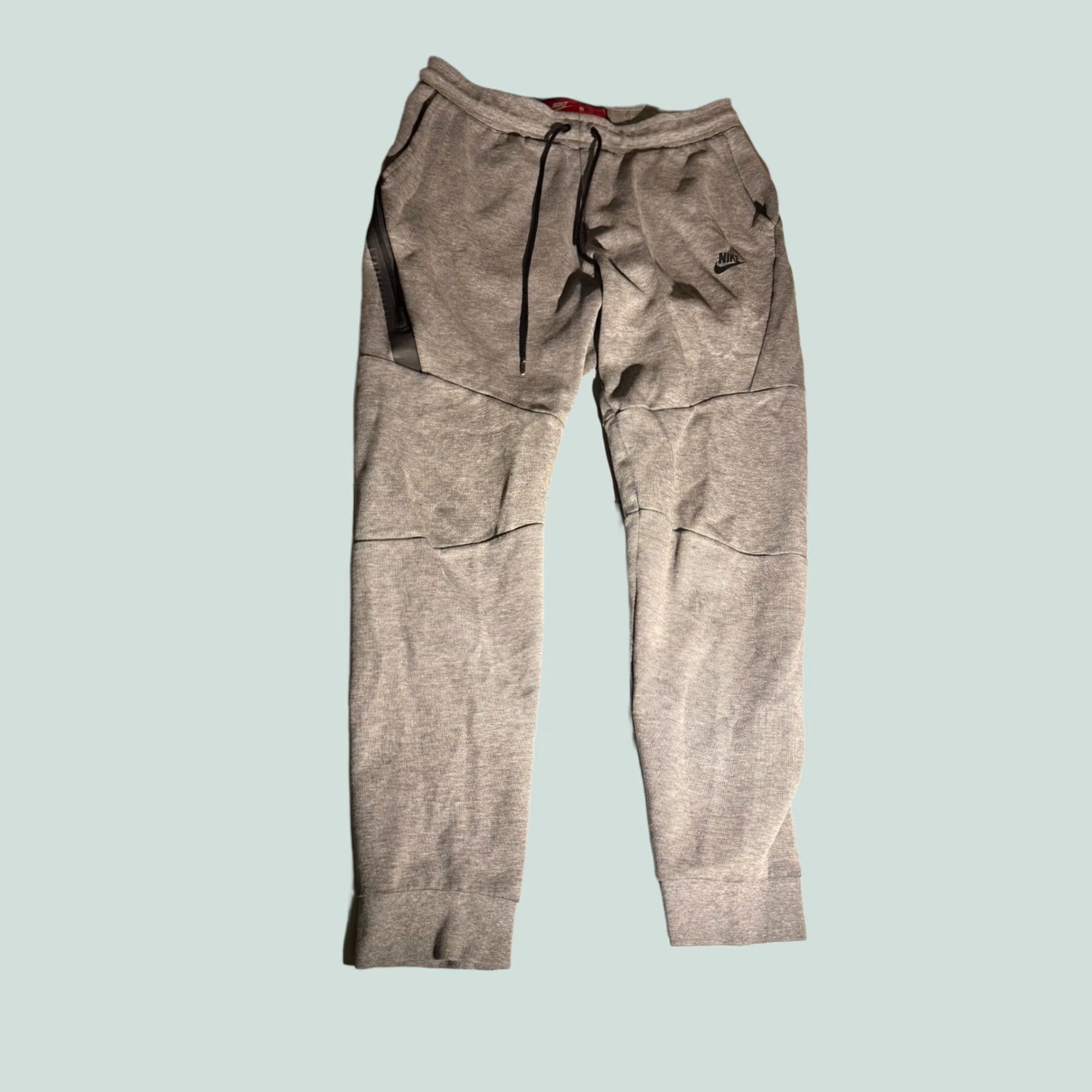 Nike Joggers Mens Medium Gray Tech Fleece Sweatpants 805162-091 Tapered Pants, Men's (Size 31)