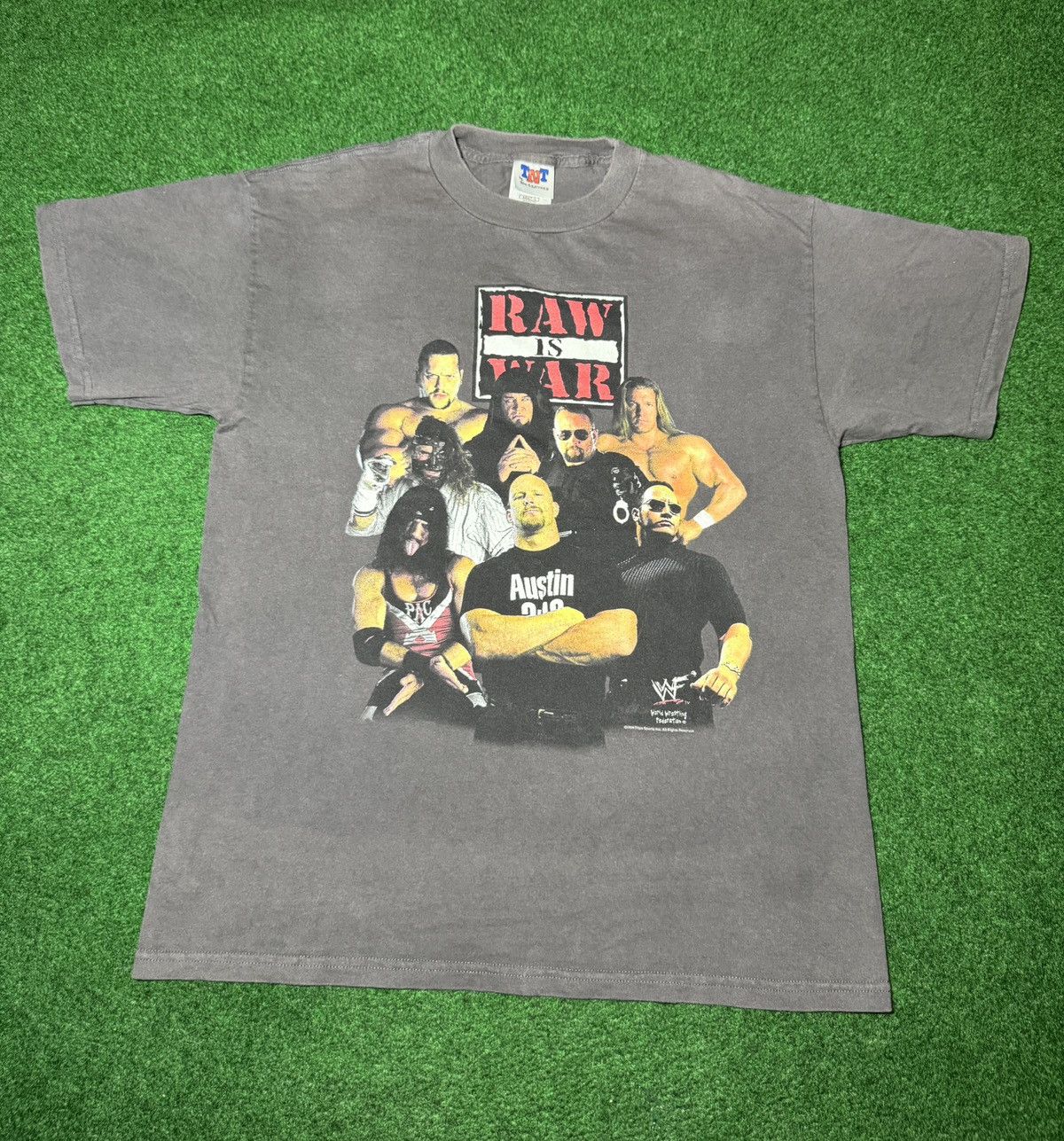 90s Raw Is War WWF Stone Cold Rock Mankind Undertaker TShirt