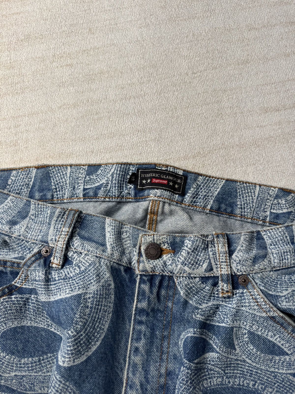 Hysteric Glamour × Supreme Snake double knee denim 32 Size US 32 / EU 48 - 7 Thumbnail